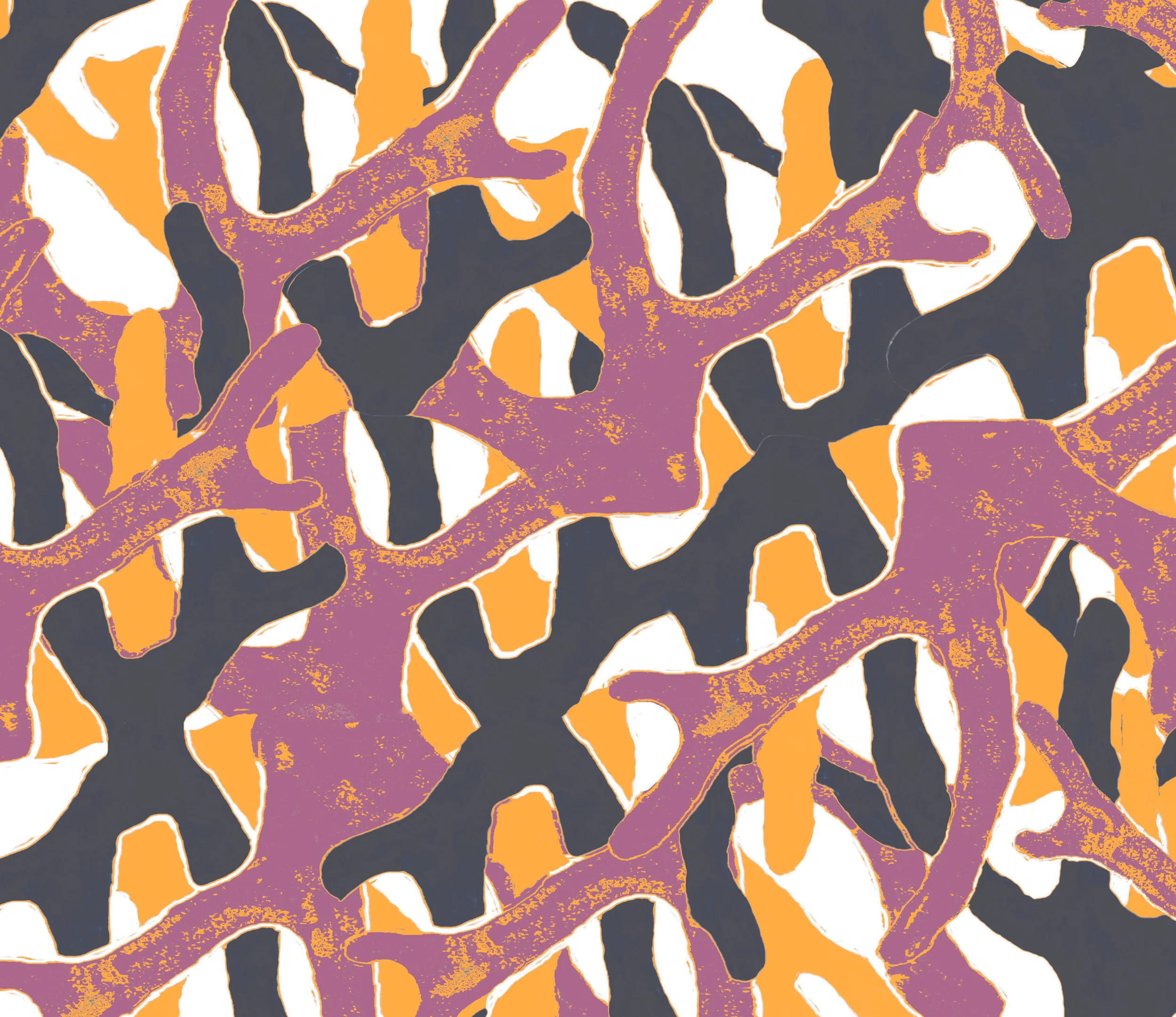 cashmere modal scarf scarves print design bamboo coral 