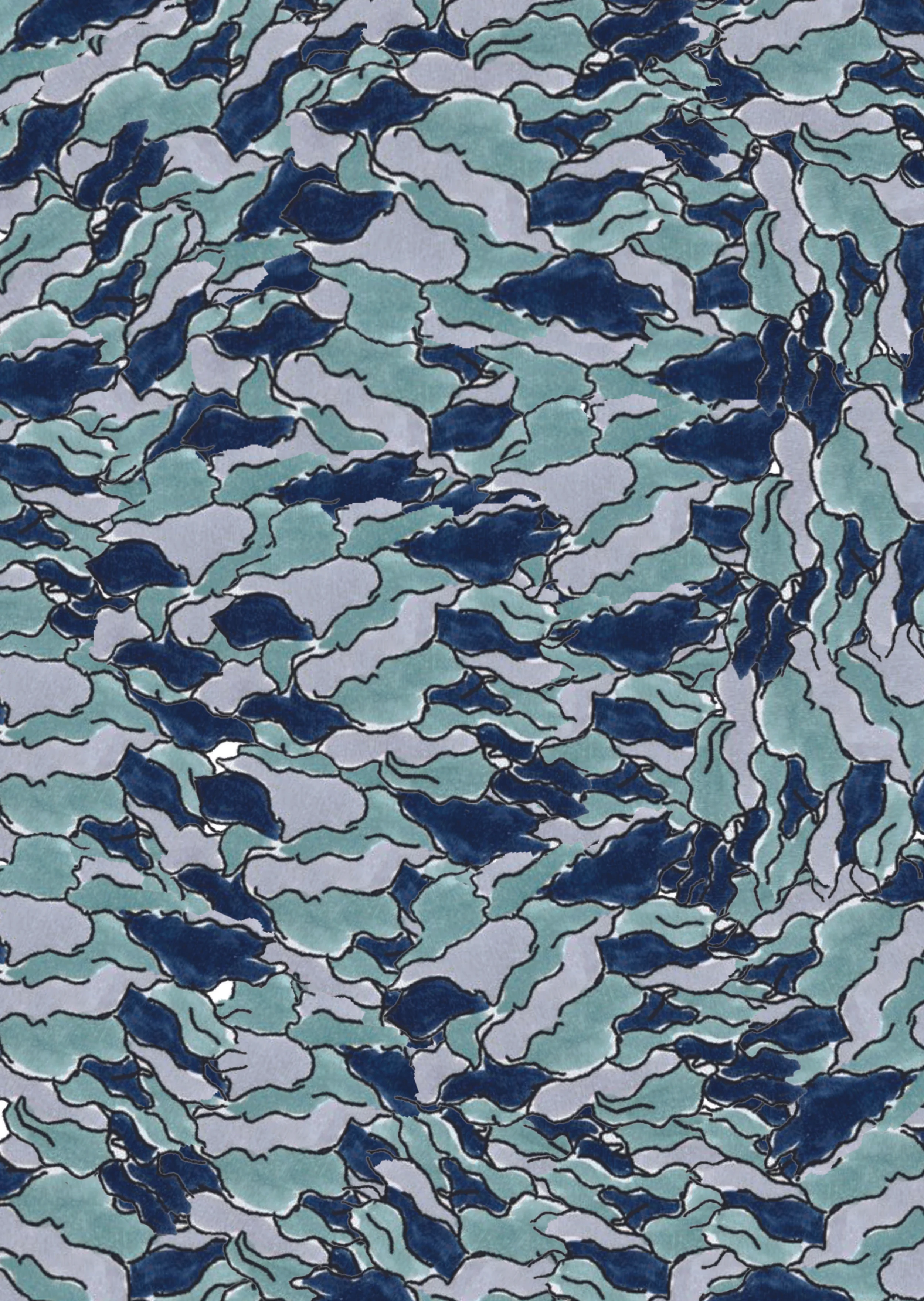 ocean ripples print design