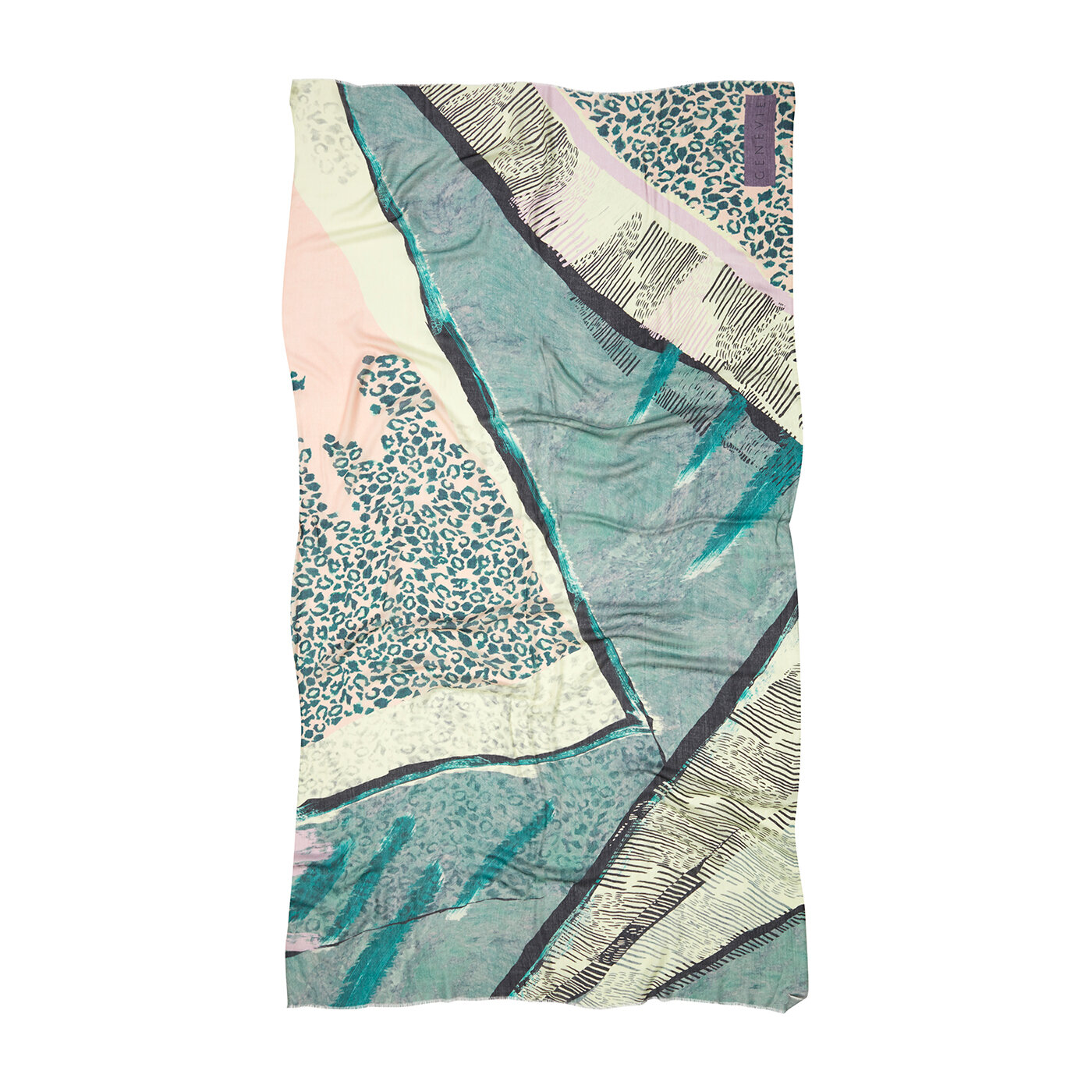 cashmere scarf scarves gift textile design leopard abstract print gift present