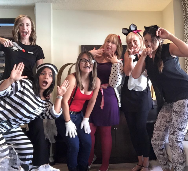 We have so much fun together as a team so when Halloween fell on a Friday, we HAD to celebrate at the office together with a costume party!
