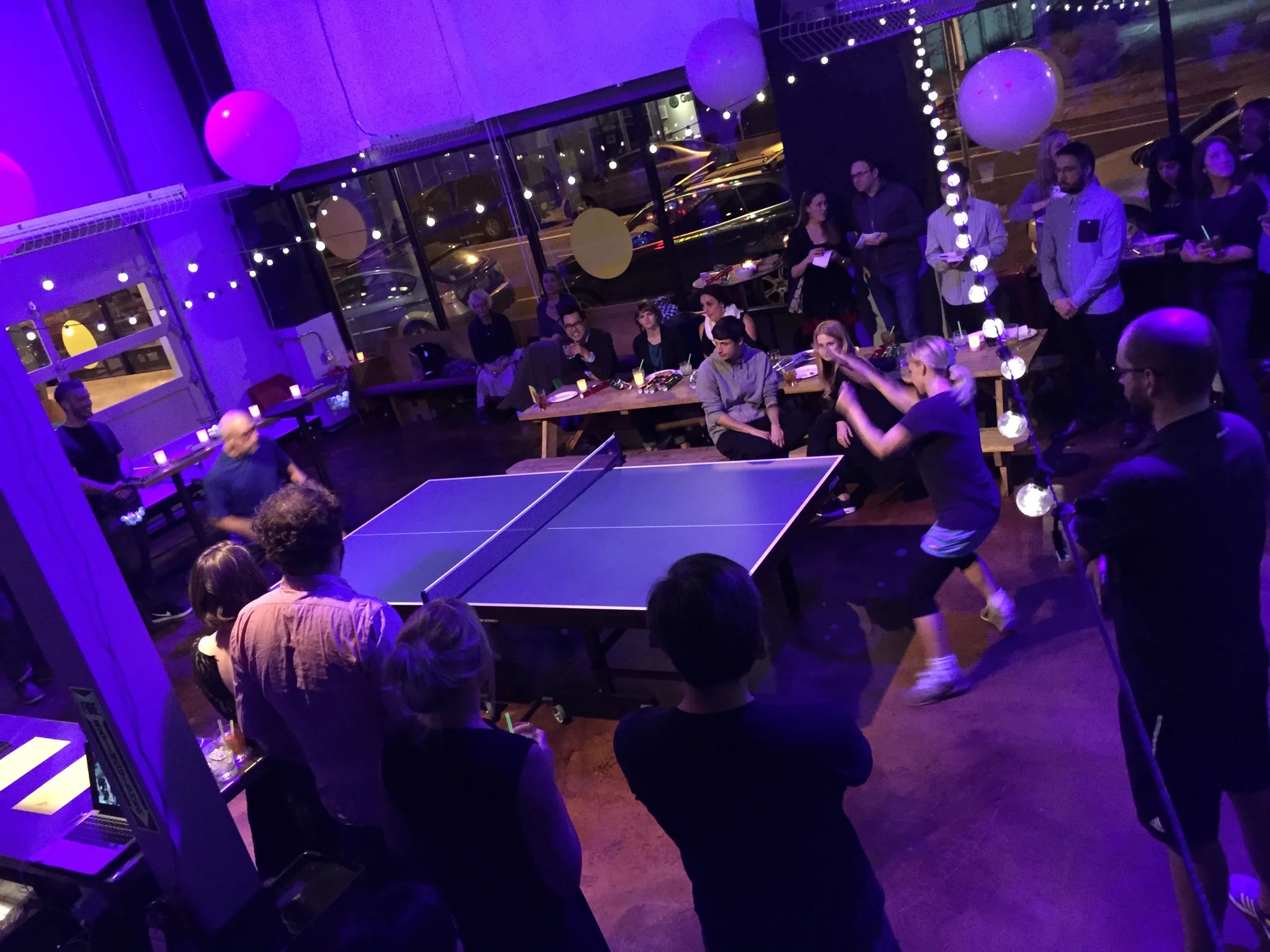 Pong. Eat. Drink. at Pips & Bounce