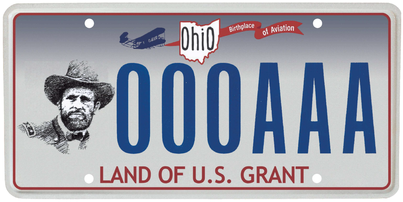 U.S. Grant License Plate