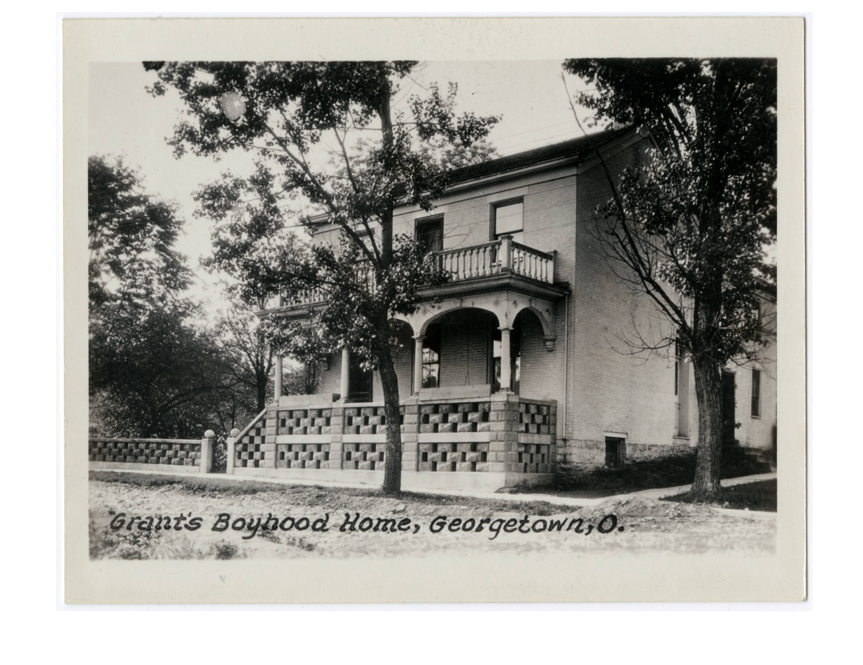 The Boyhood Home as it appeared in the 1930's, the Victorian porch was removed in 1978.