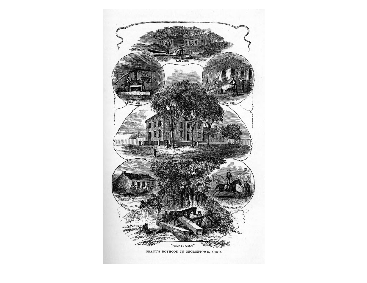 Grant's Boyhood in Georgetown, 1880s.