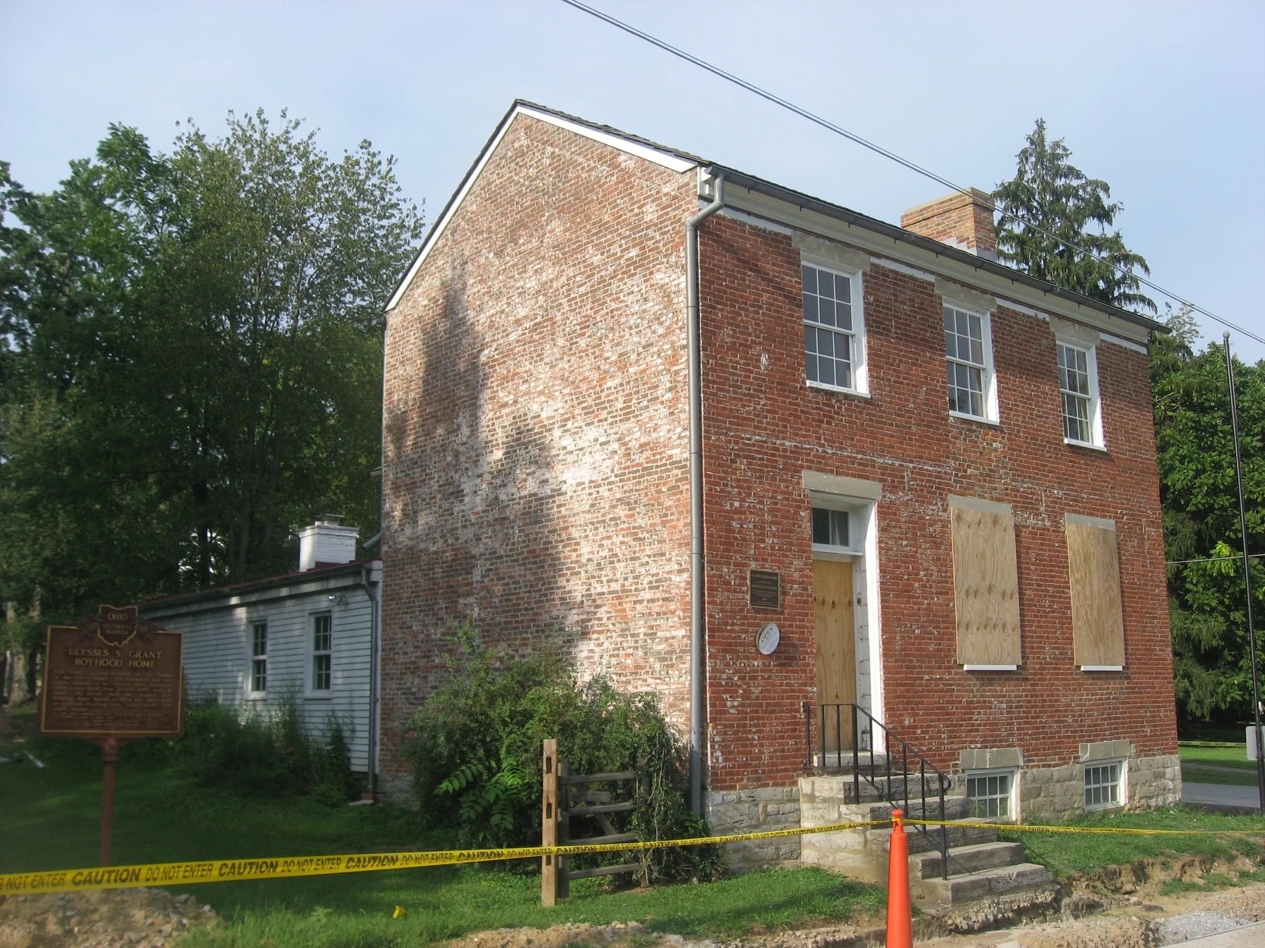 The Boyhood Home undergoing construction in 2012.