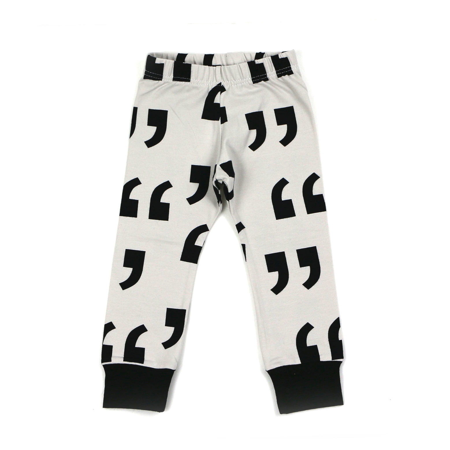 ORGANIC Gray|Black Quotation Leggings