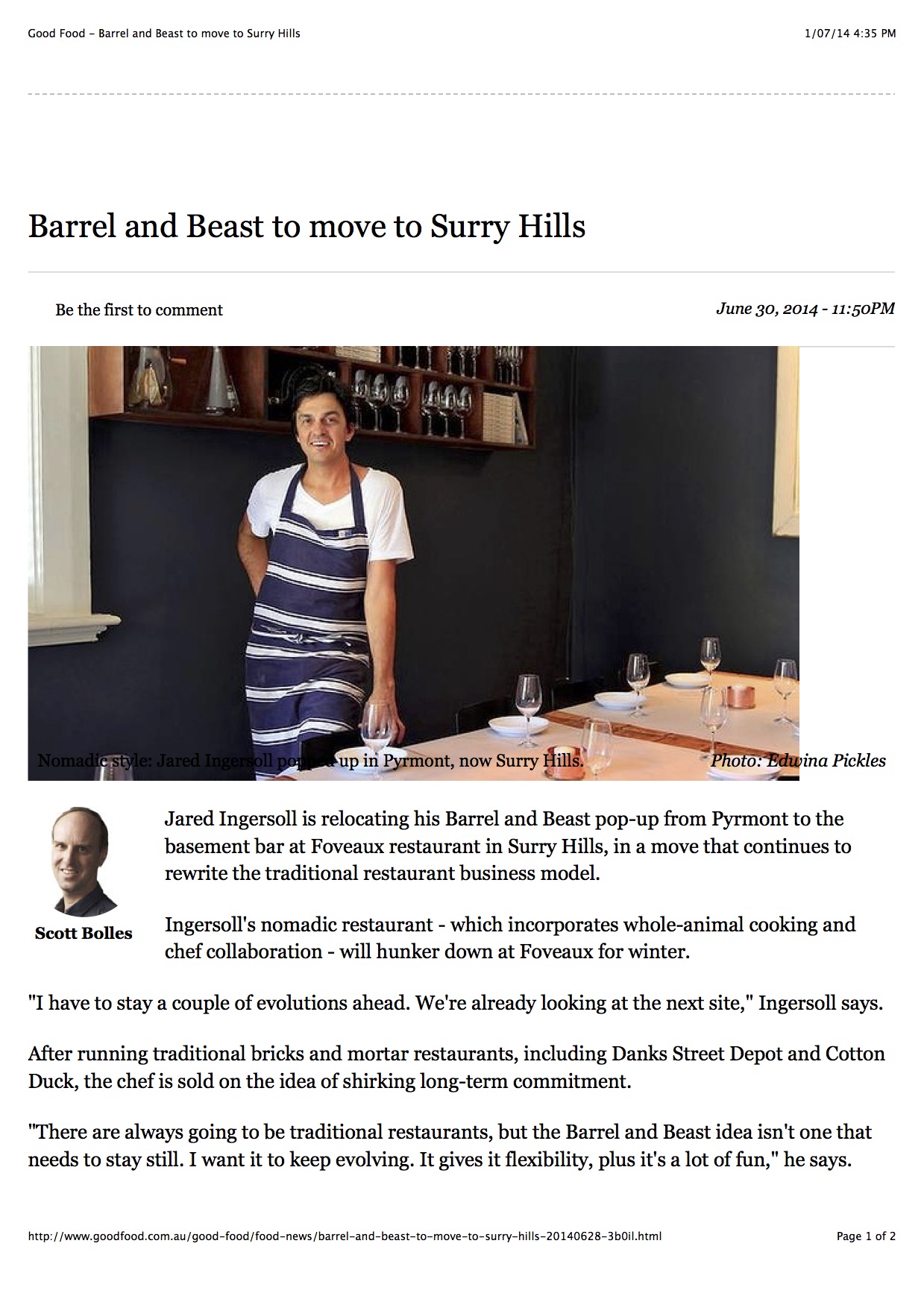 Good Food - Barrel and Beast to move to Surry Hills.jpg
