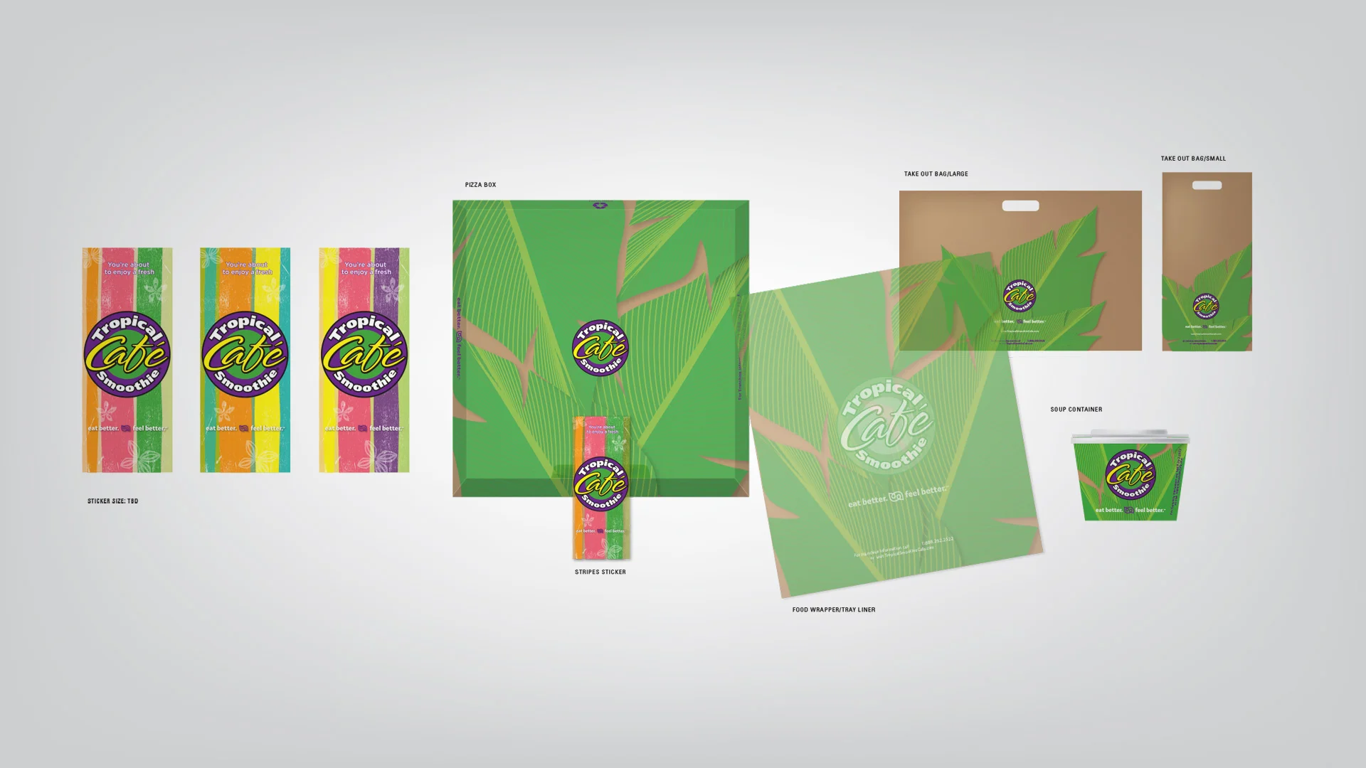  Tropical Smoothie Takeout Package Design 