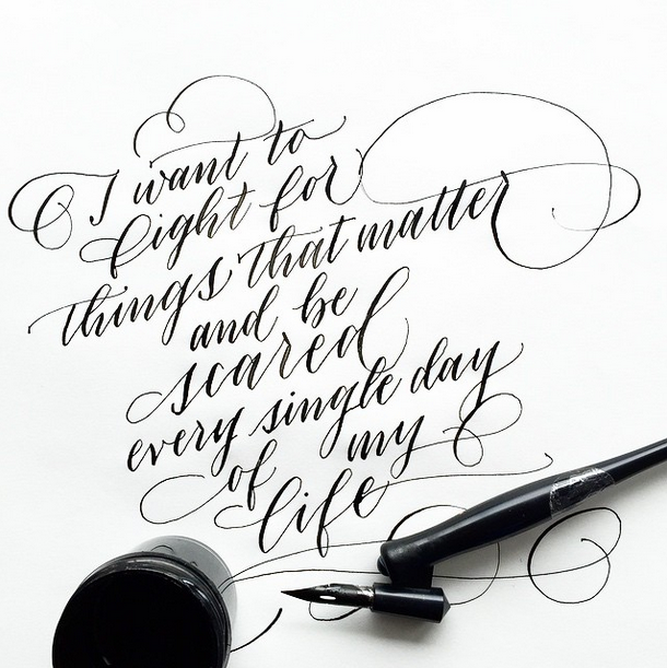 @arbuzzy - A calligrapher and printmaker, Ashley shares a mix of calligraphy and hand lettering interspersed with general life.