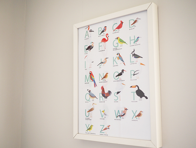 I have loved this print from Sarah Abbott for ages and NM loved it too so we didn't hesitate to get one for the nursery. 