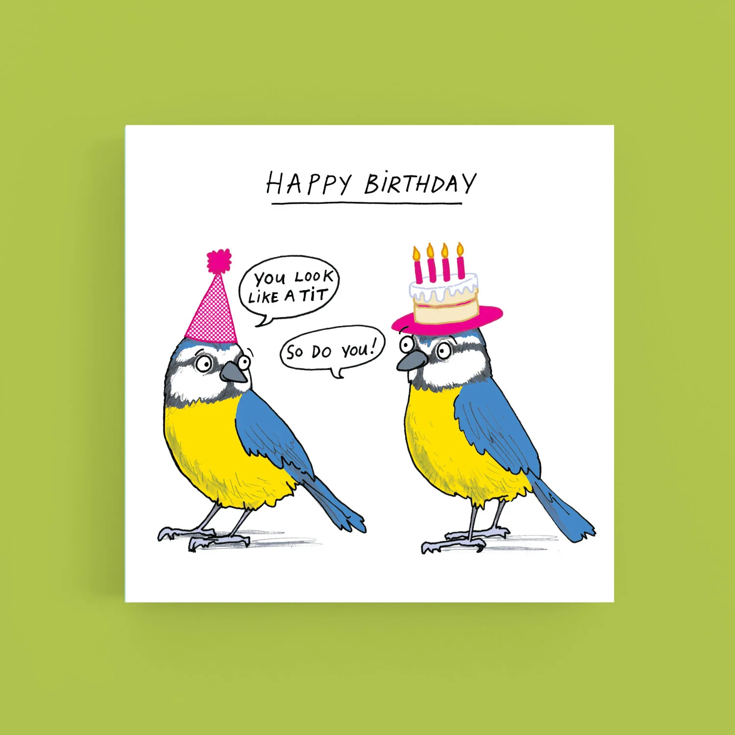 Birthday tits card