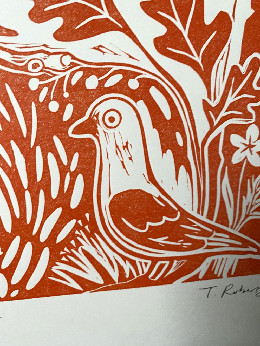 Fox & Hare Linocut Print