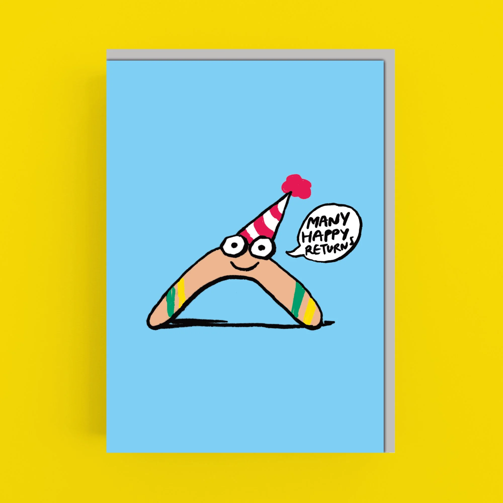 Many Happy Returns  Cartoon Birthday Card