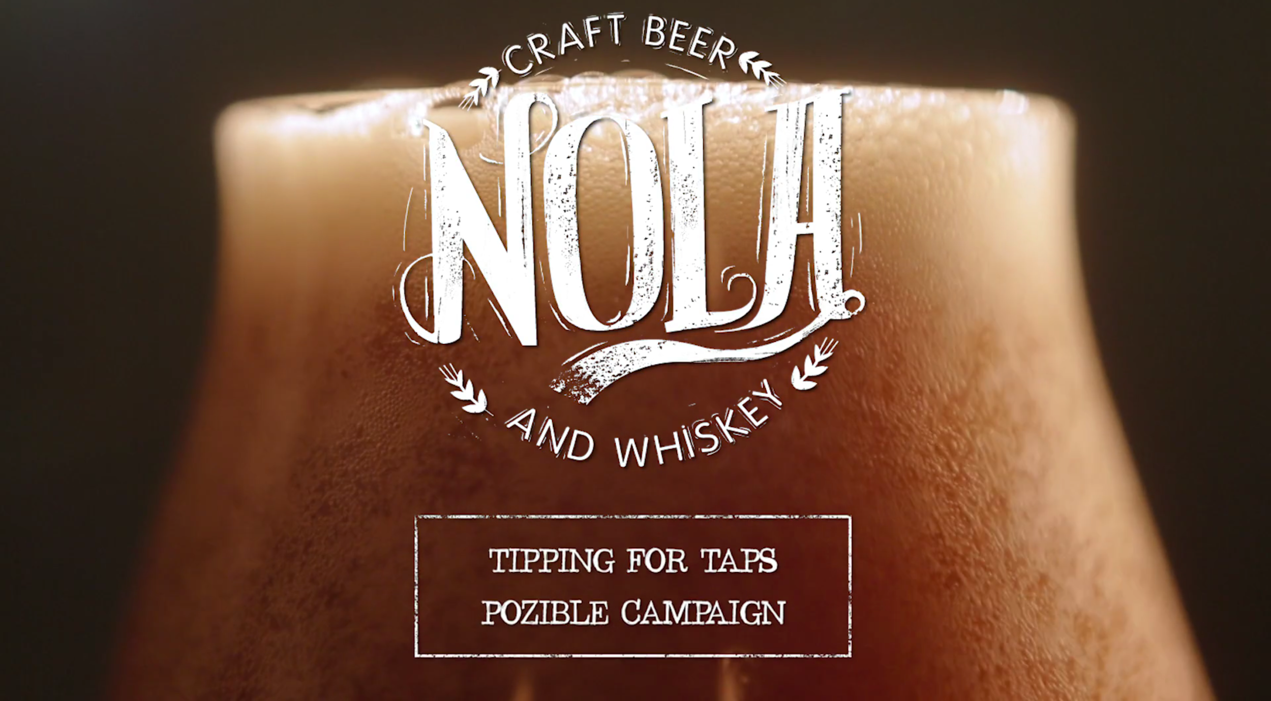 NOLA / “Tipping For Taps” Pozible Campaign