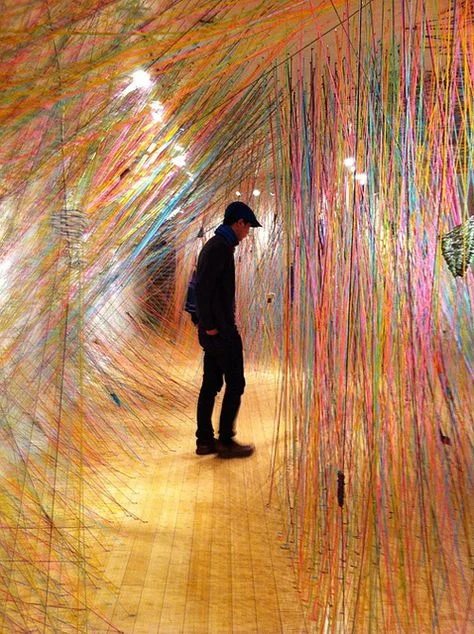 Tanya Aguiniga Installation at the California Craft + Folk Art Museum, LA, 2011. 