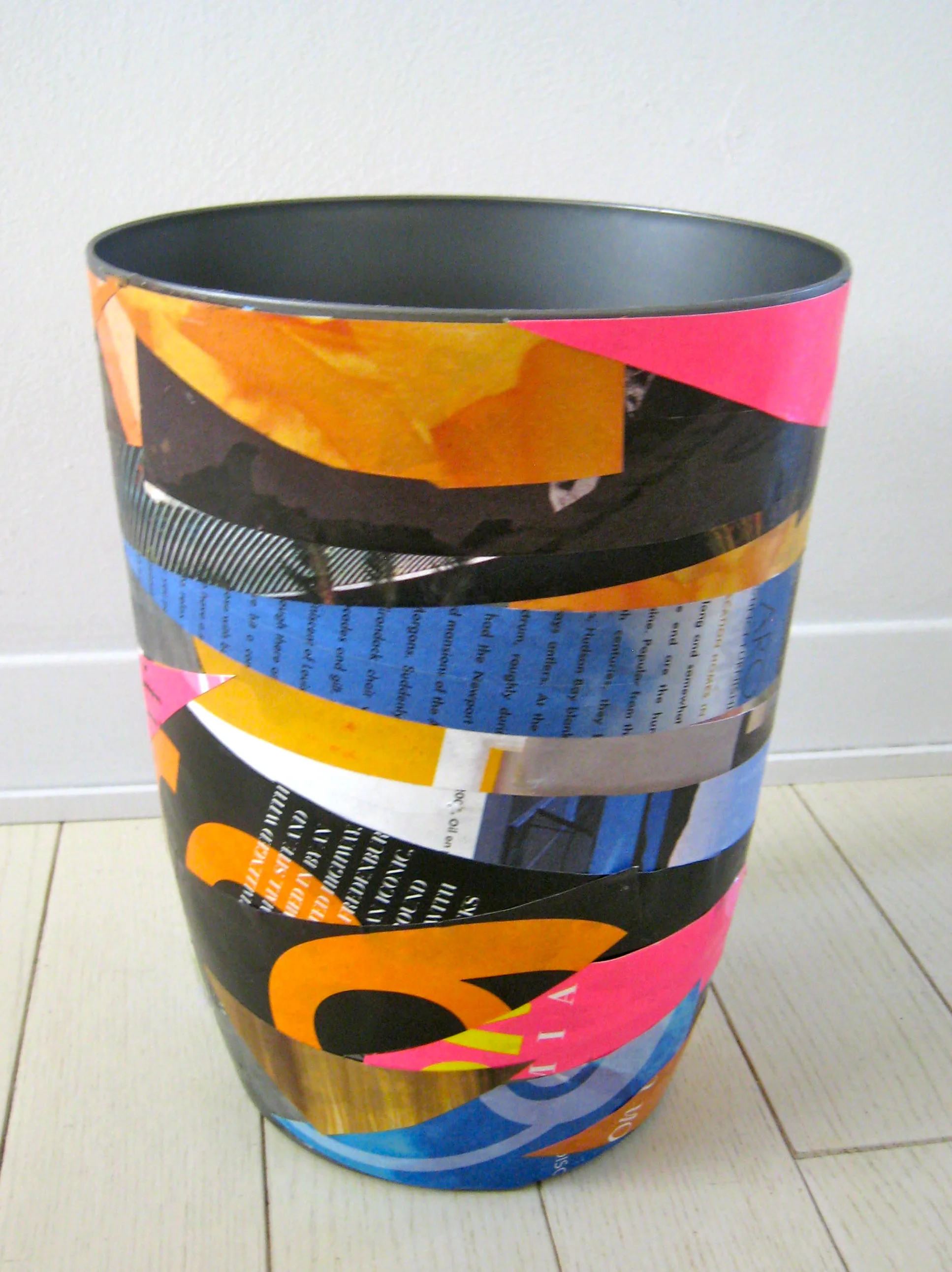 COLLAGE WASTE BIN