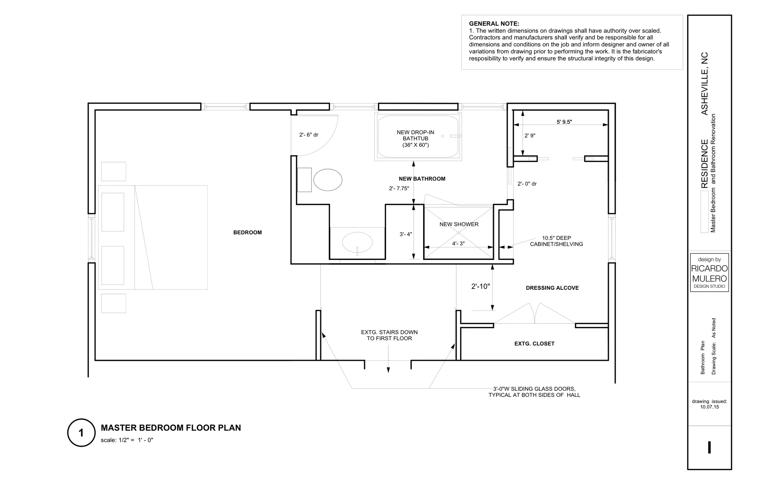 NEW MASTER BEDROOM SUITE FLOOR PLAN