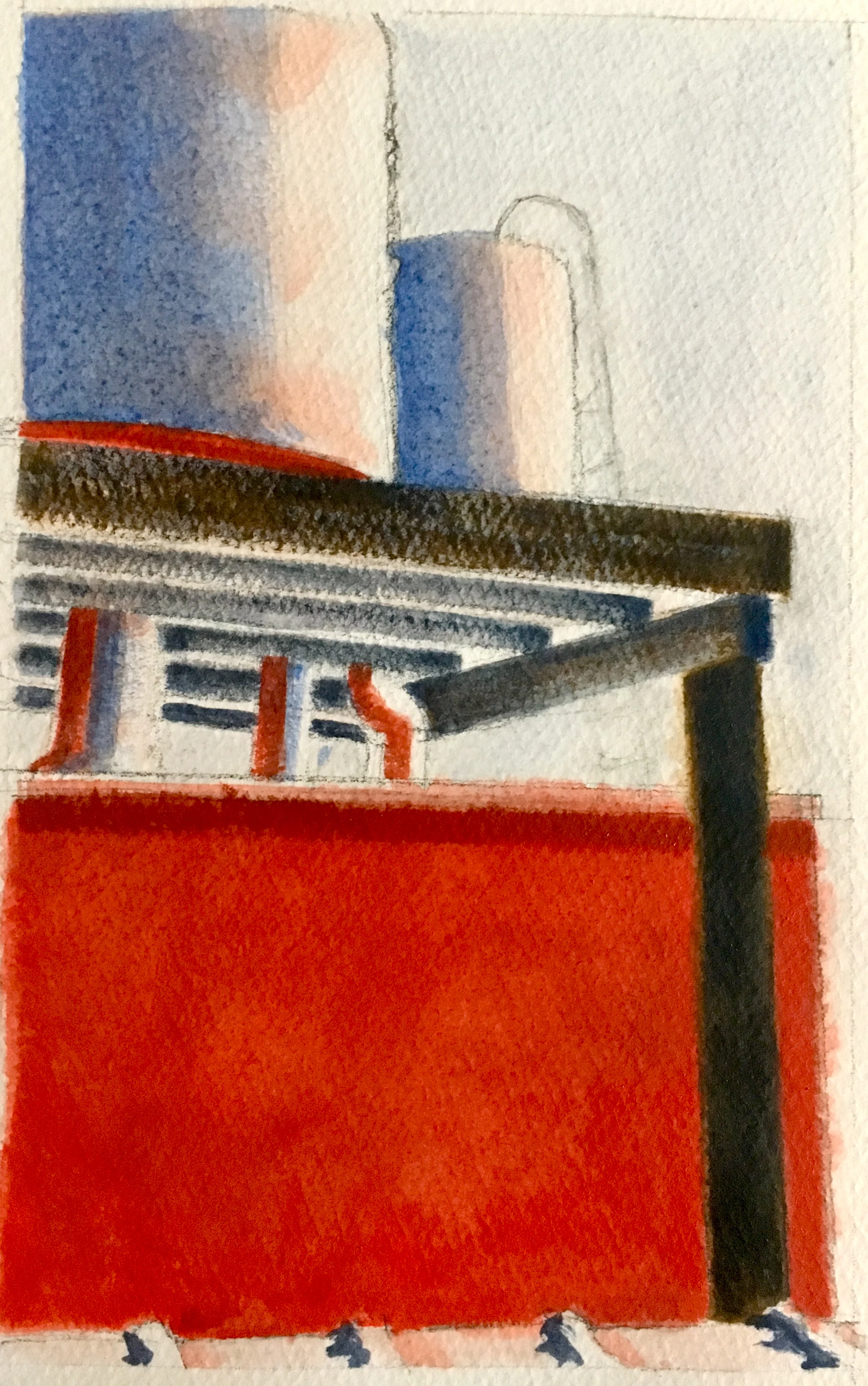 RED PARTY WALL (framed)