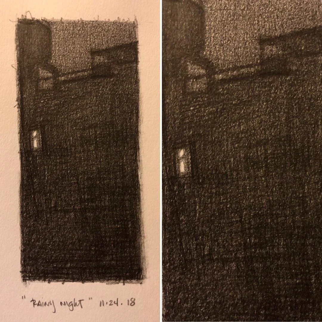 RAINY NIGHT (study sketch)