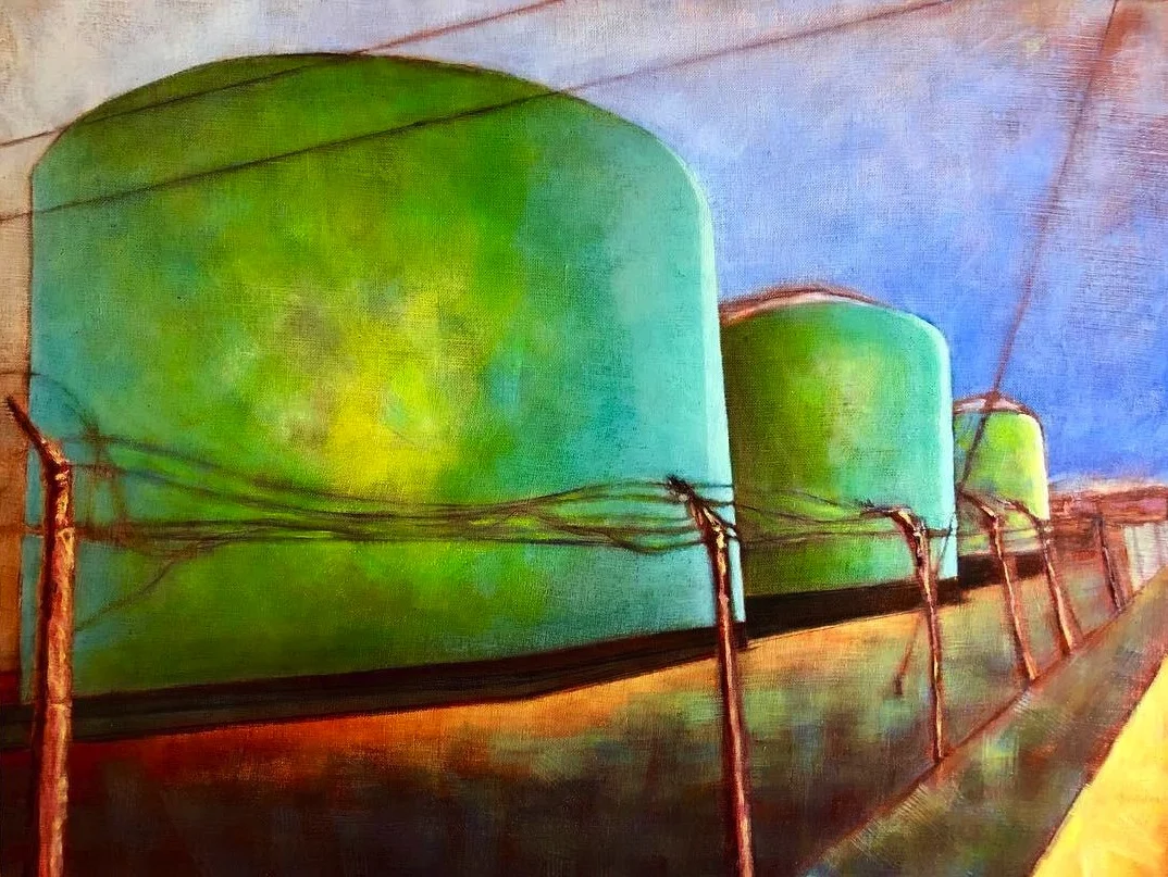GREEN TANKS AT DUTCHMEN'S LANDING (sold)