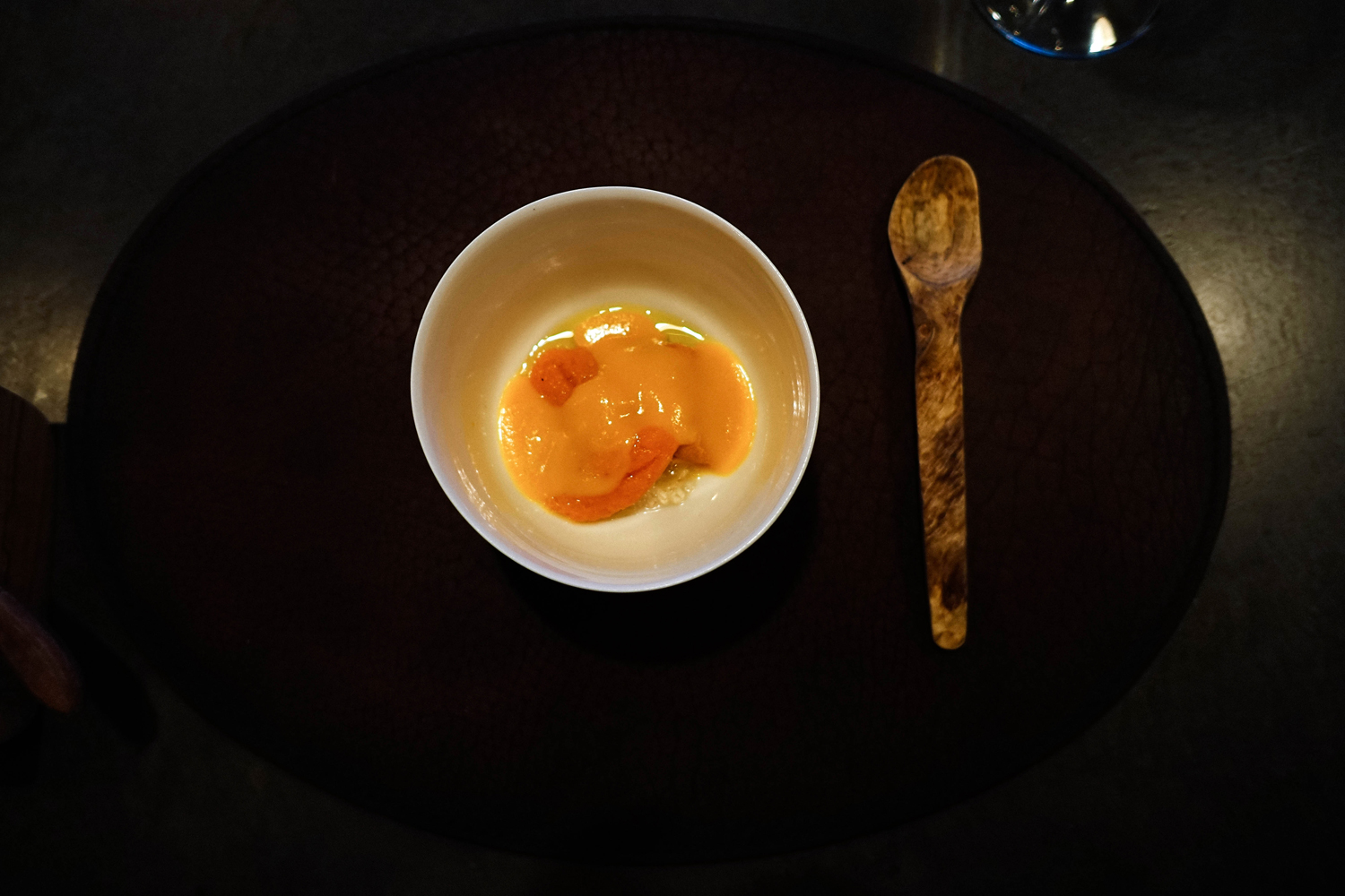 Sea Urchin with carrot, lobster