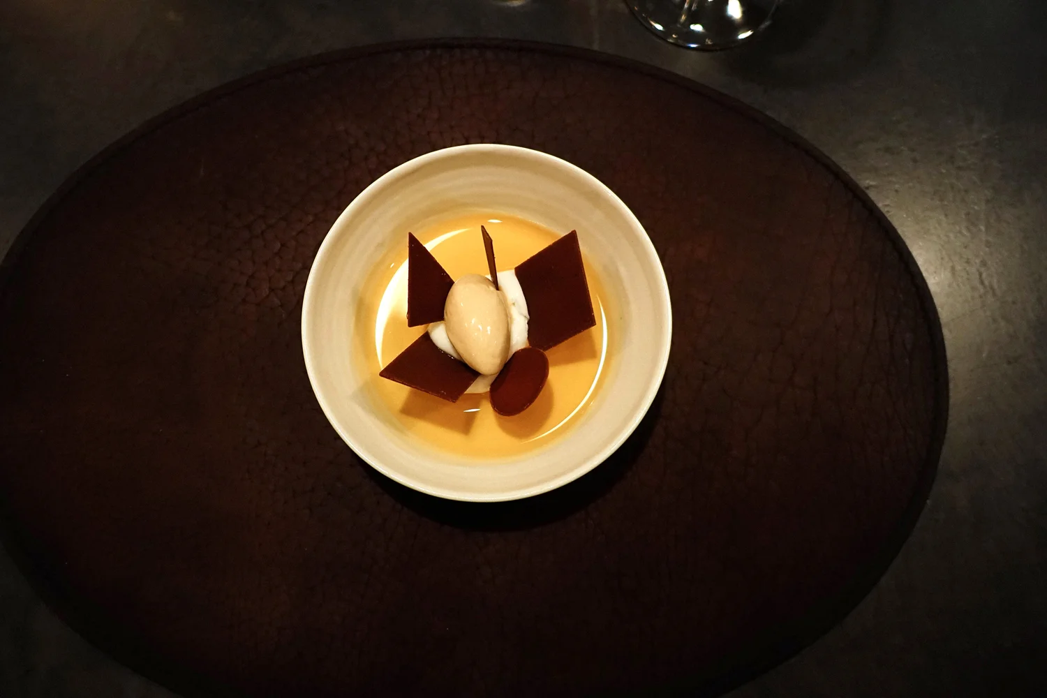Yogurt with marshmellows, brown butter