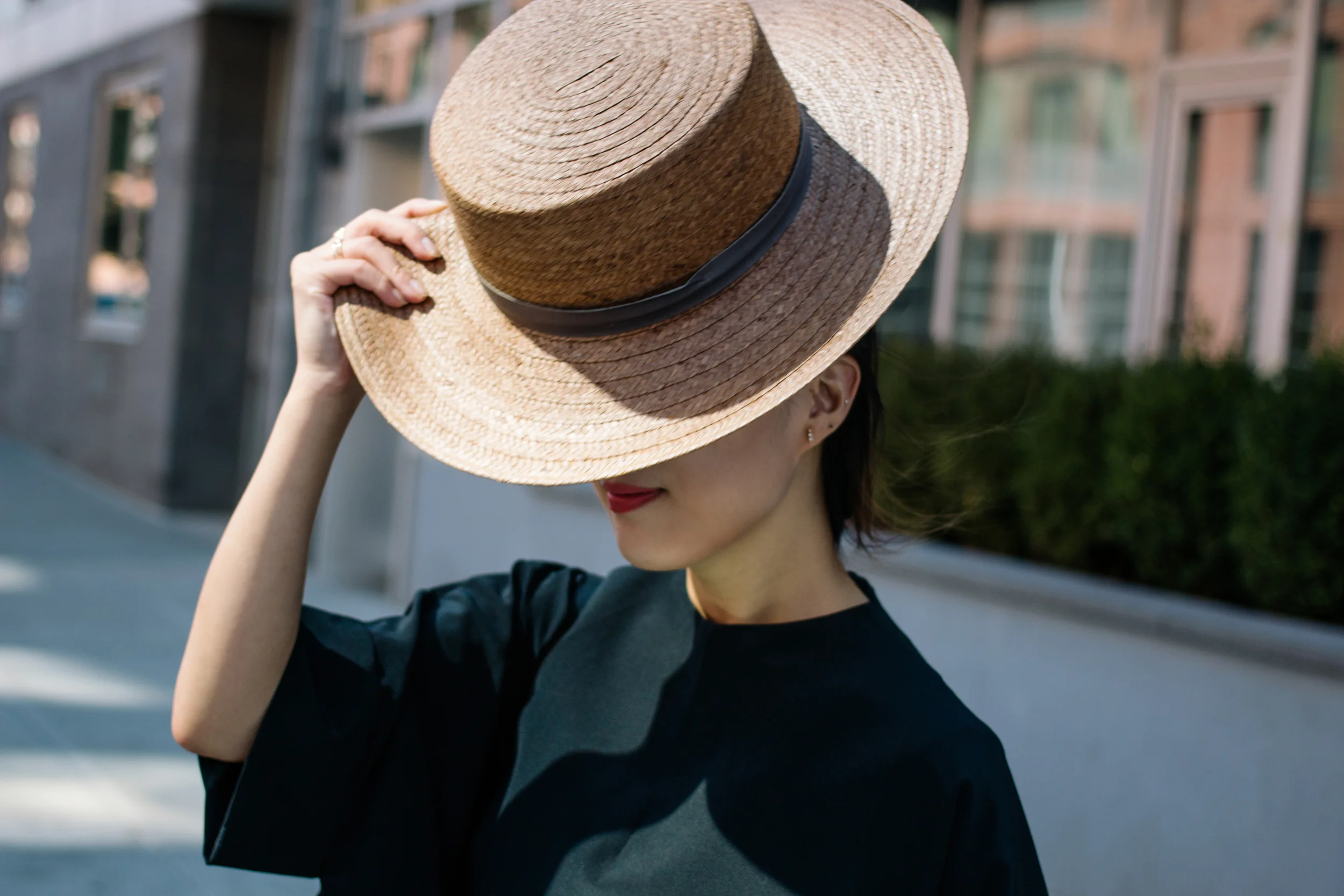 COS Dress, Adidas Sneakers , Thale Blanc Bag , Janessa Leone Hat, Thierry Lasry Sunglasses