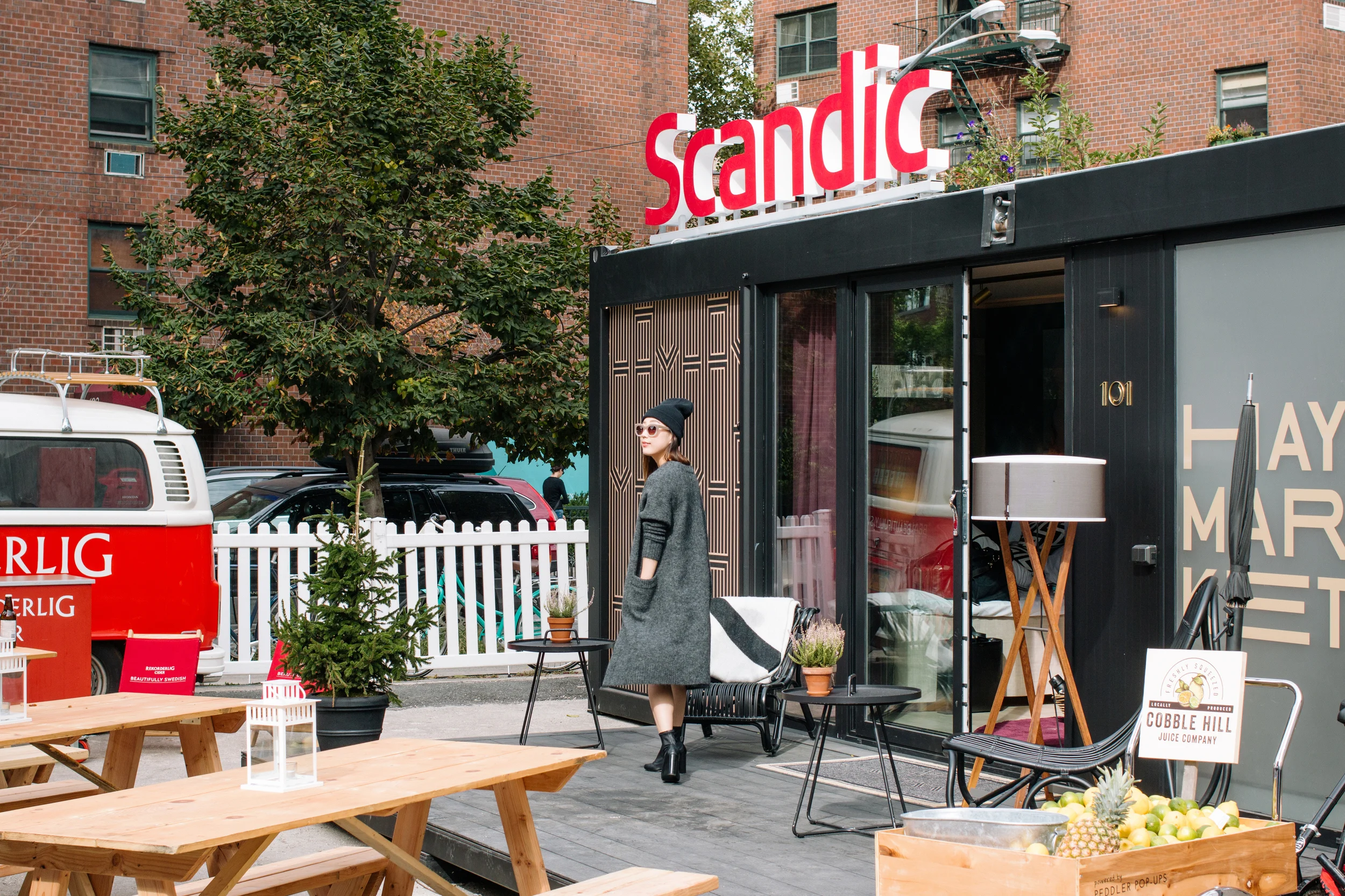 Acne Cardigan , Everlane Top , Isabel Marant Skirt, Senso Boots , Opening Ceremony Beanie