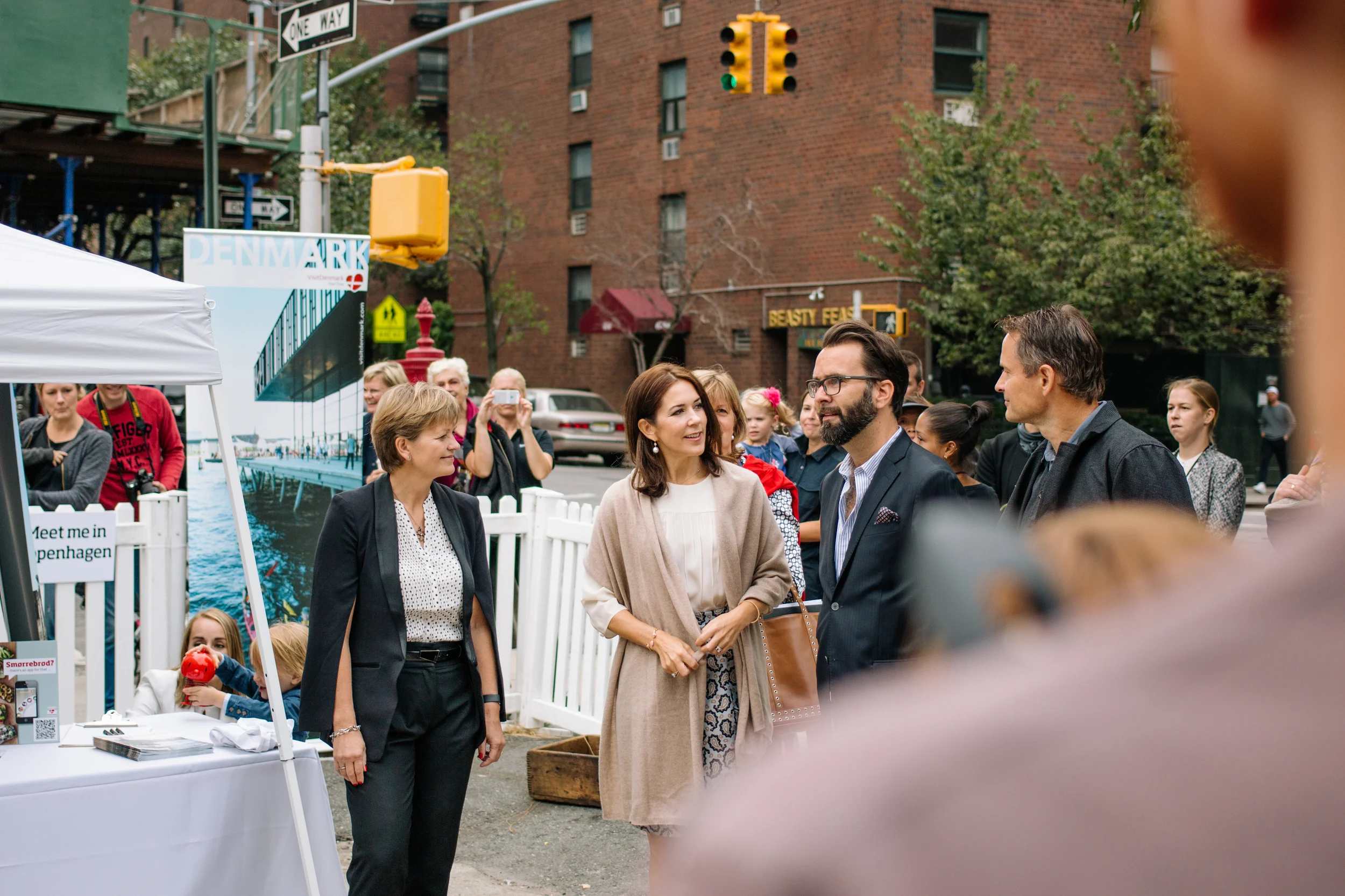 Mary, Crown Princess of Denmark came for a visit