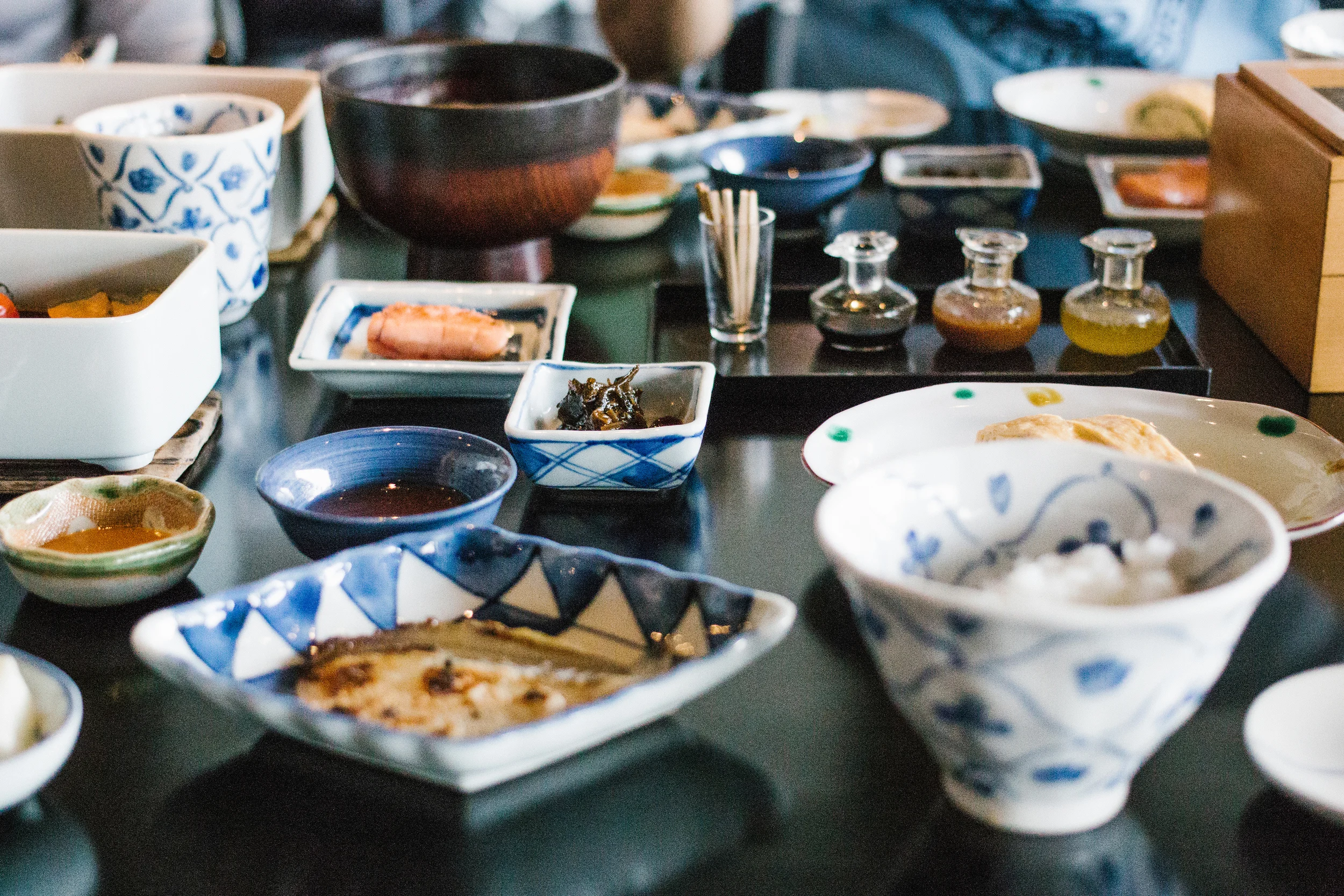 Japanese style breakfast in the Dining Room