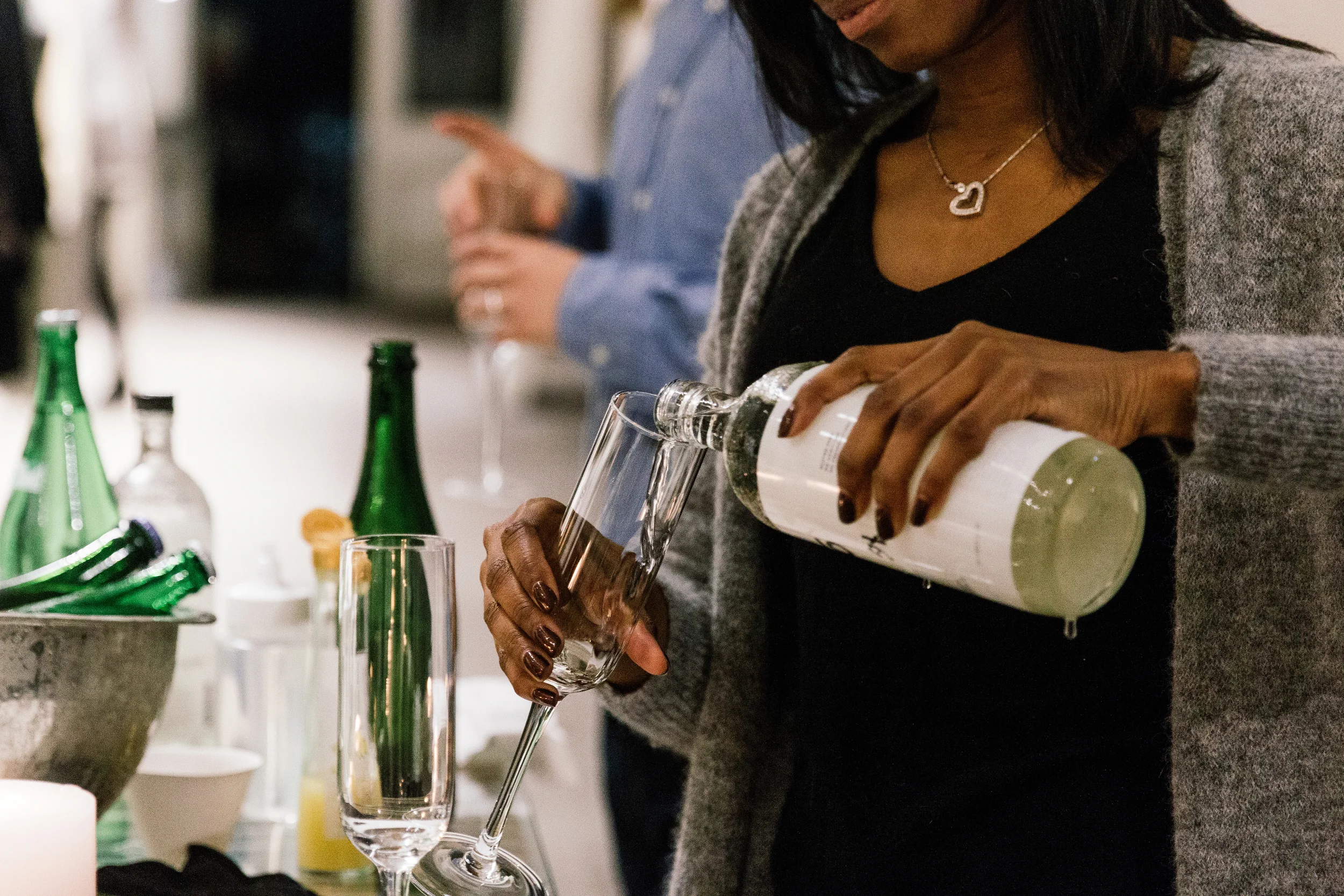 Making of yuzu cocktails