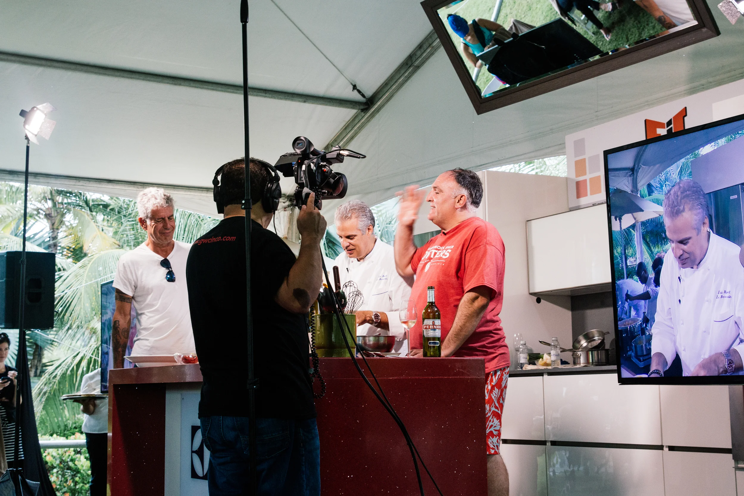Cooking Class with Eric Ripert , teaching us how to prepare a delicious Shrimp Boullabaise