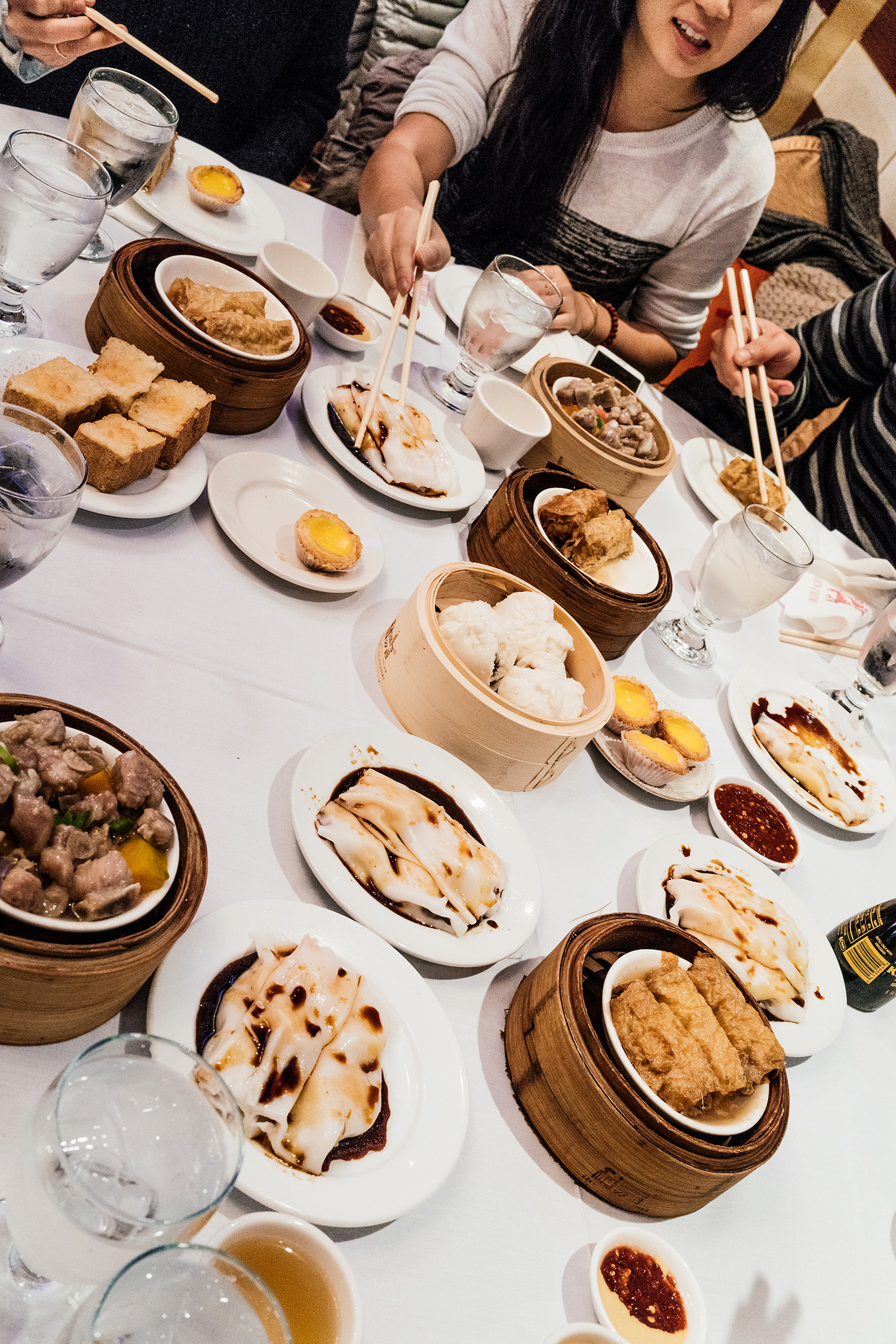 Dimsum at Golden Unicorn when Cynthia visited from LA