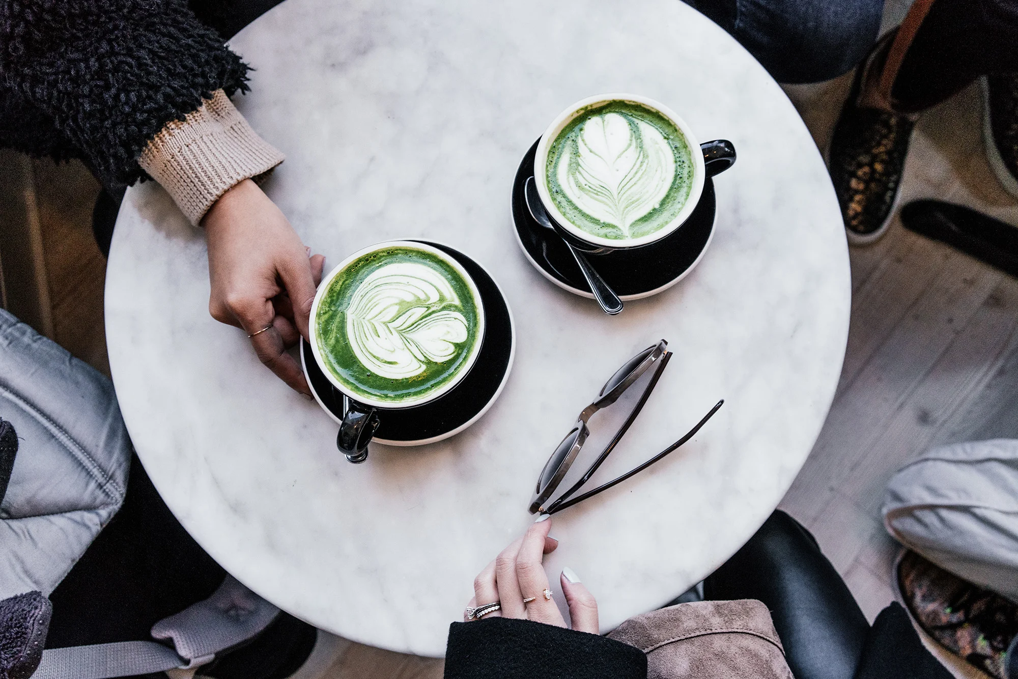 Matcha Lattes at Chalait