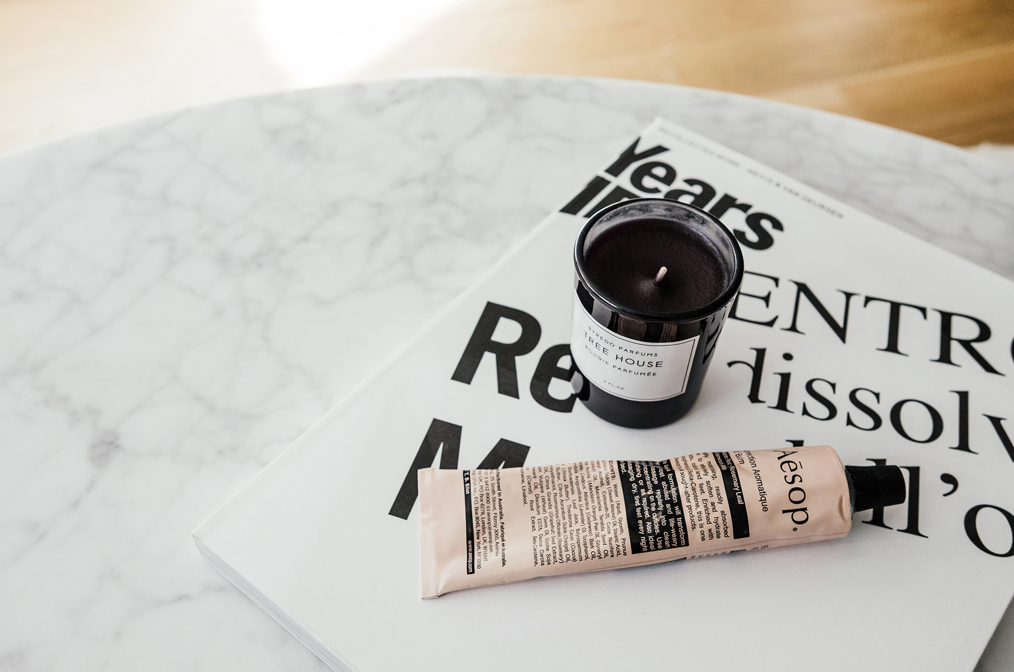 Byredo Candle ( Regular Size ), Aesop Cream