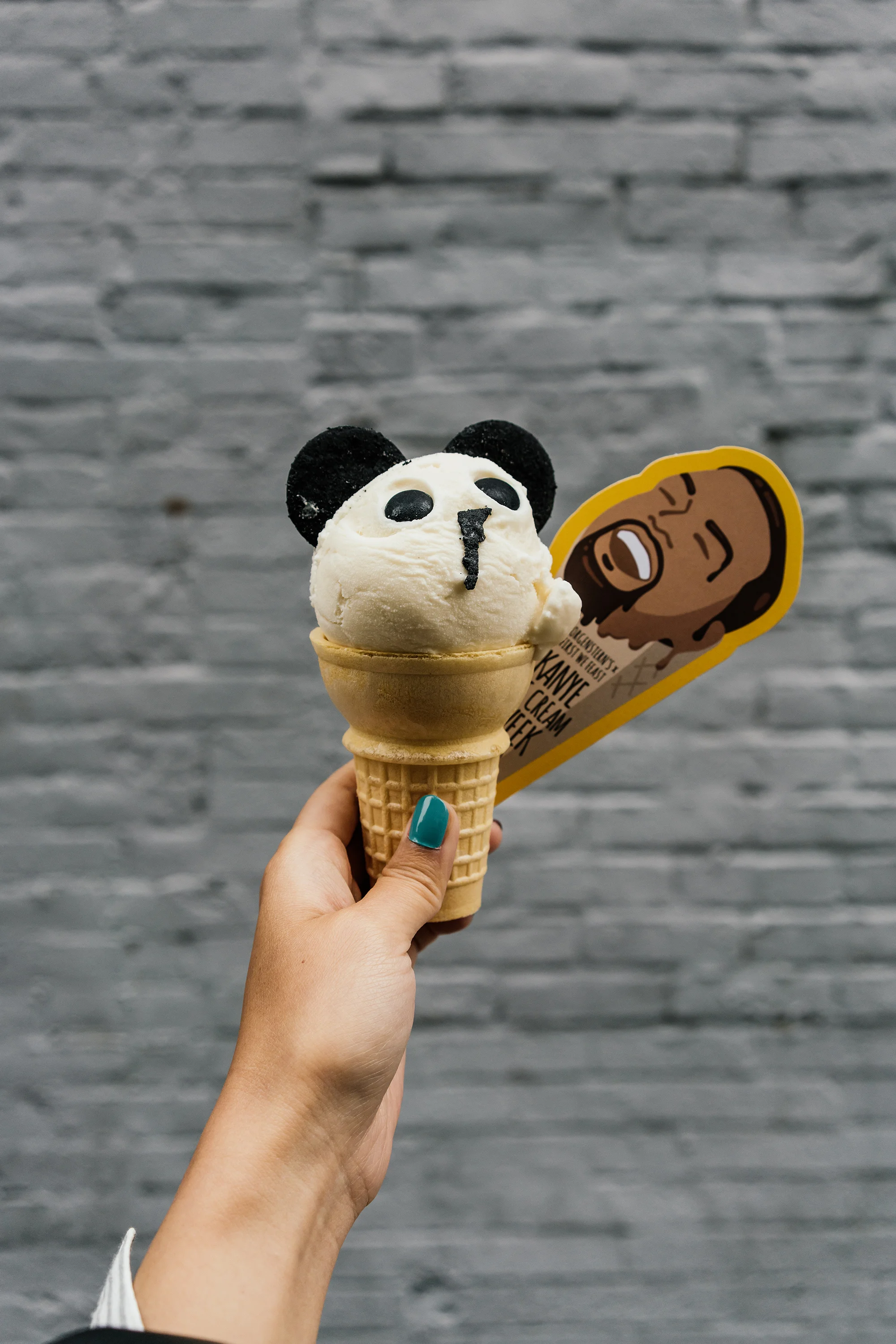 Kanye Panda Cone at Morgenstern's