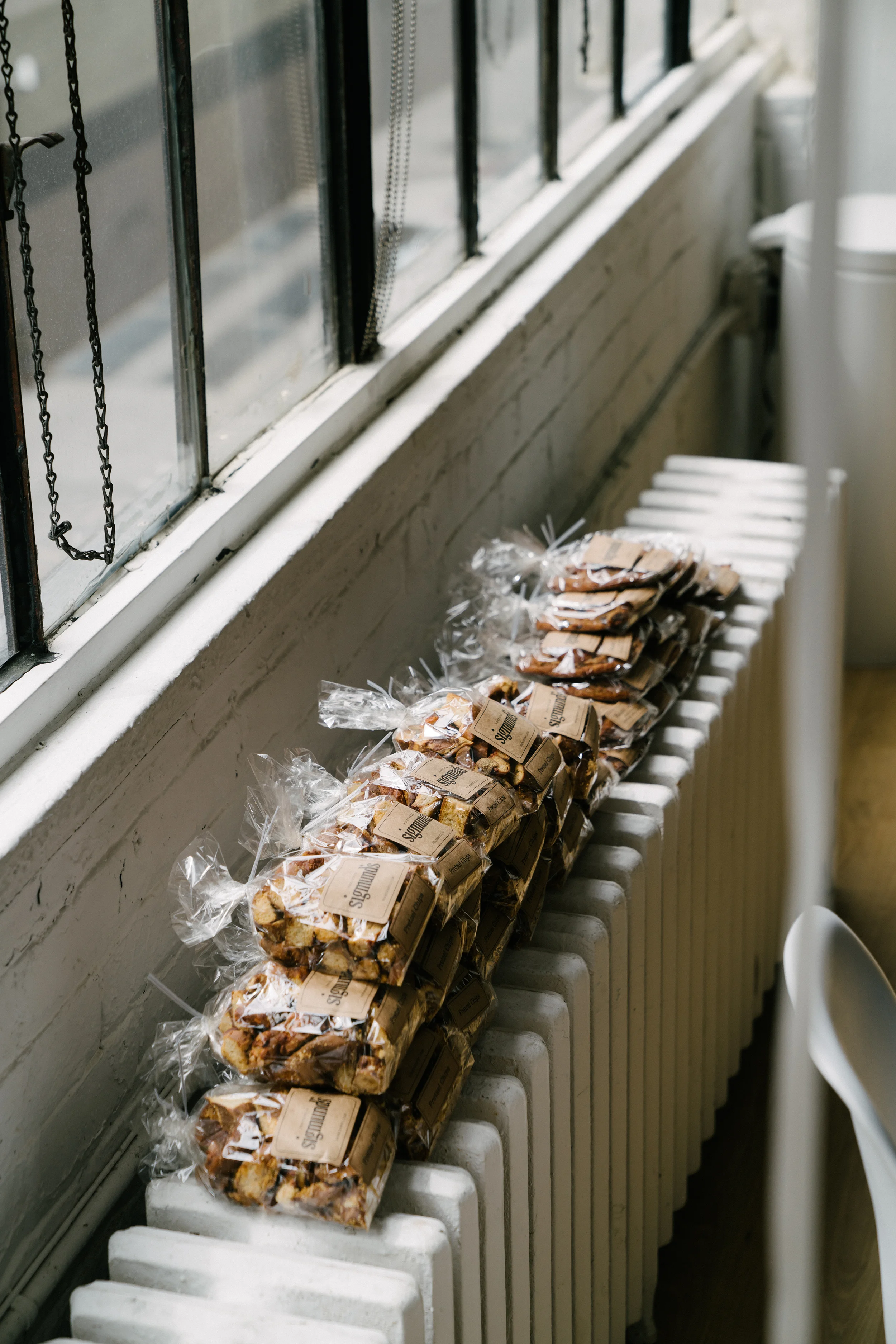 The best favors – pretzel chips and cookies from Sigmund's x Urbanspace Vanderbilt