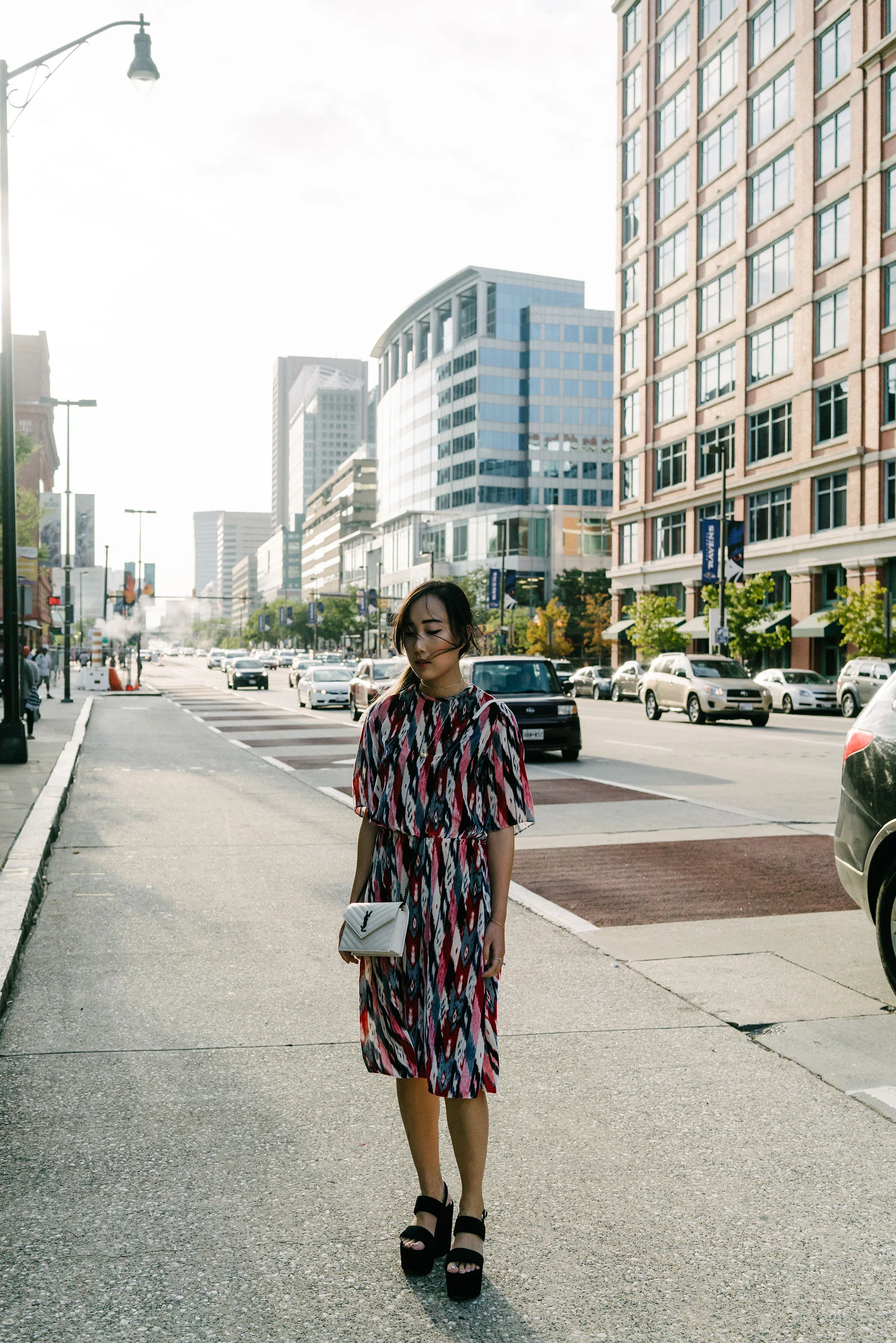 Isabel Marant Dress, Saint Laurent Shoes and Bag