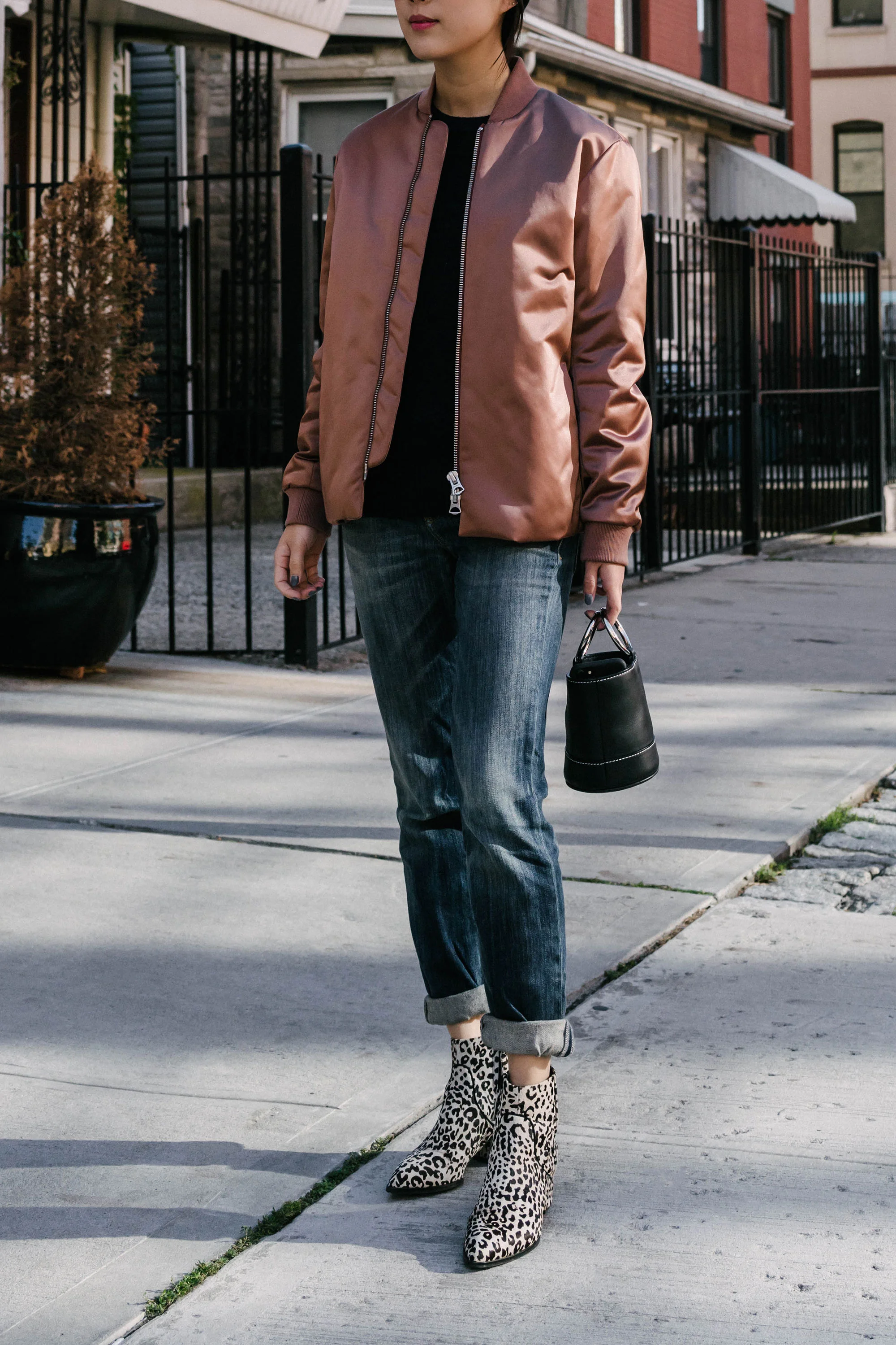 Acne Studios Jacket, R13 Denim , Senso Boots, Simon Miller Bag ( bigger size )