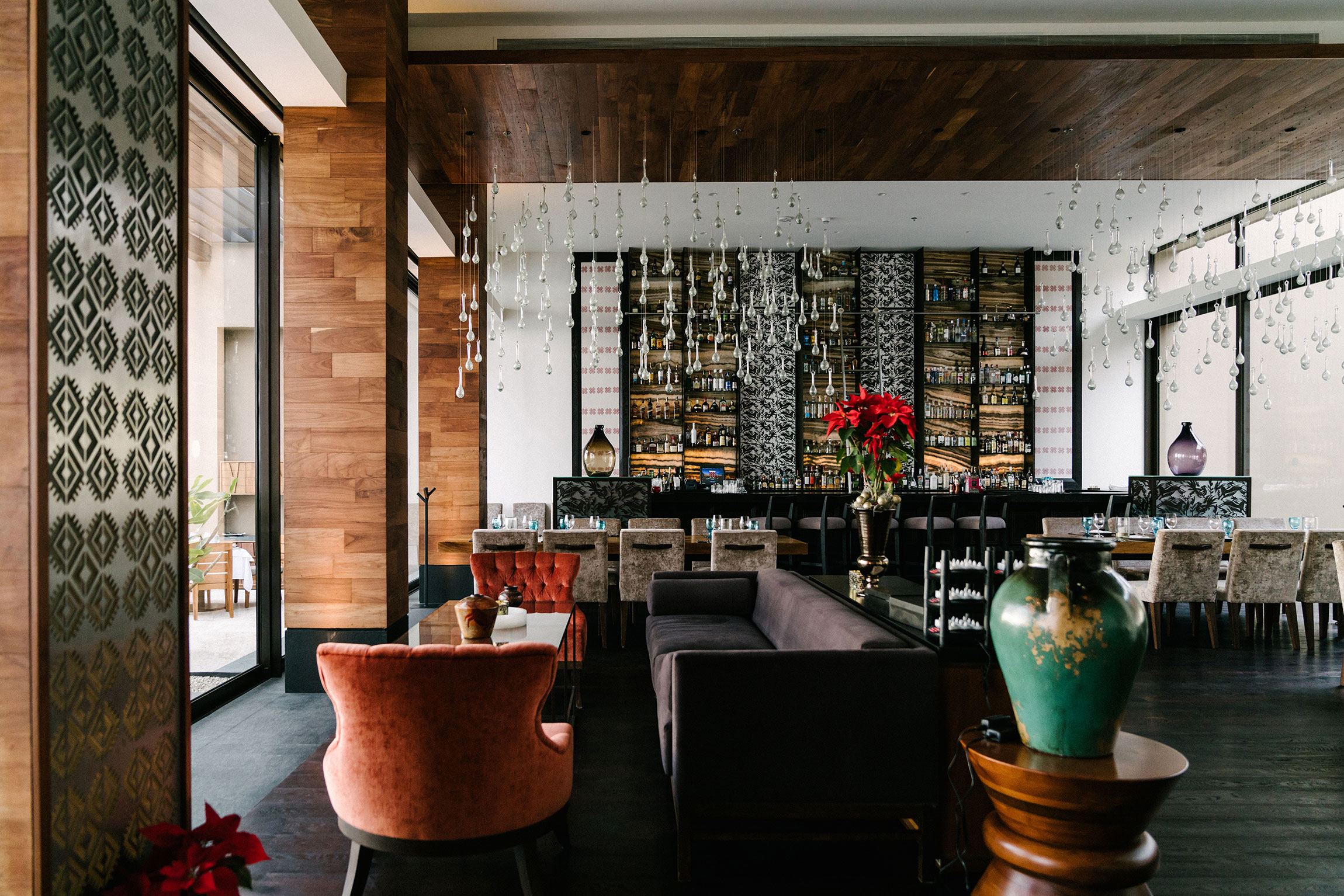 Christmas Eve dinner at the Café des Artistes by Thierry Blouet, renowned chef and creator of the world-famous restaurant in Puerto Vallerta. With a menu of visually captivating dishes of Mexican fine cuisine with French influences, stunning textures and delightful flavors accompanied us all night.