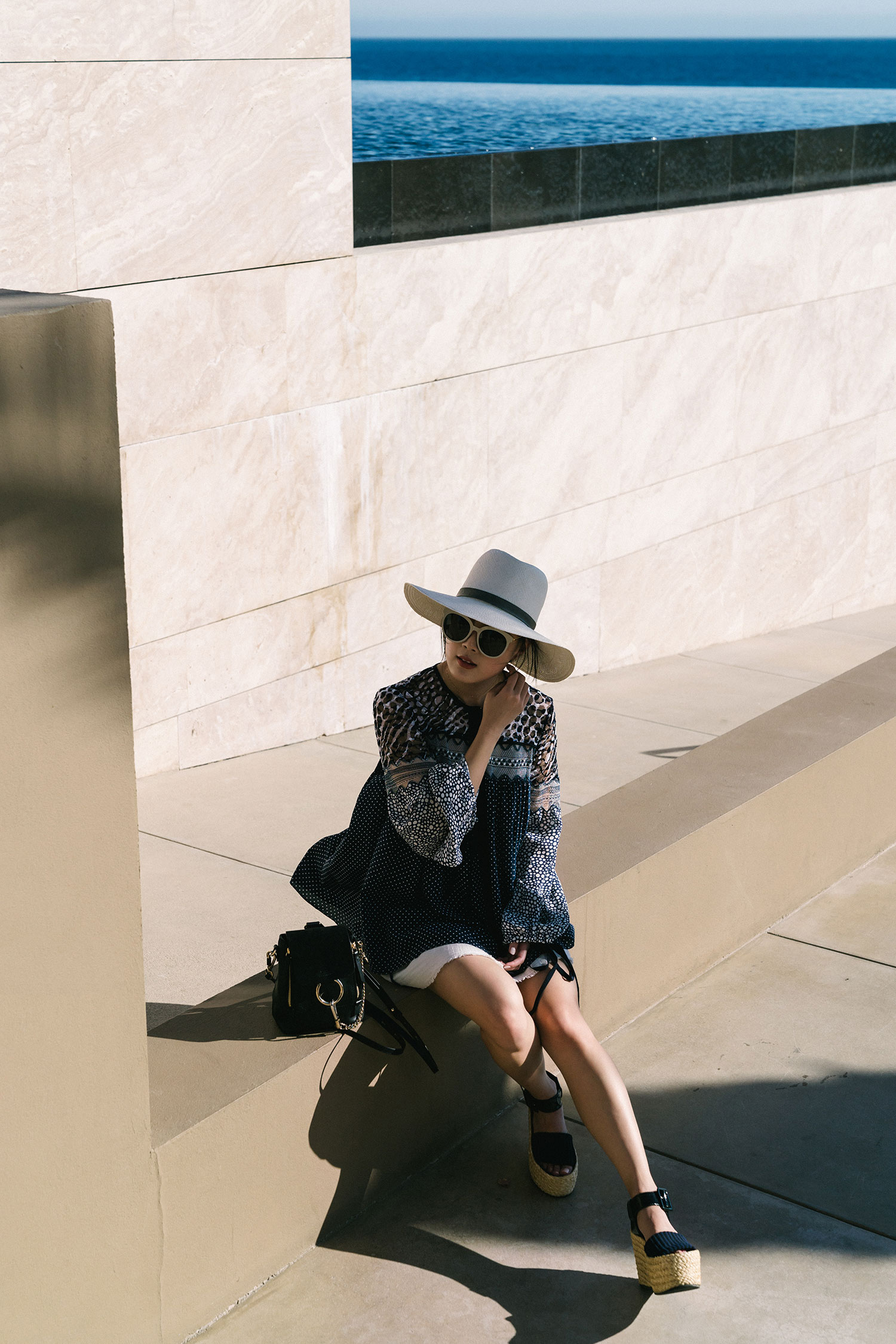 Chloé Top and Bag, Isabel Marant Skirt, Céline Shoes