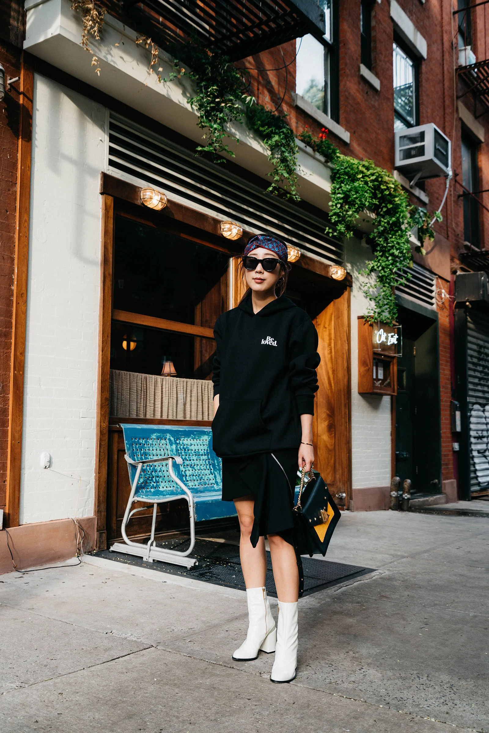 Beloved Hoodie , Dear Frances Boots , Cochains Bag , Gucci Headband