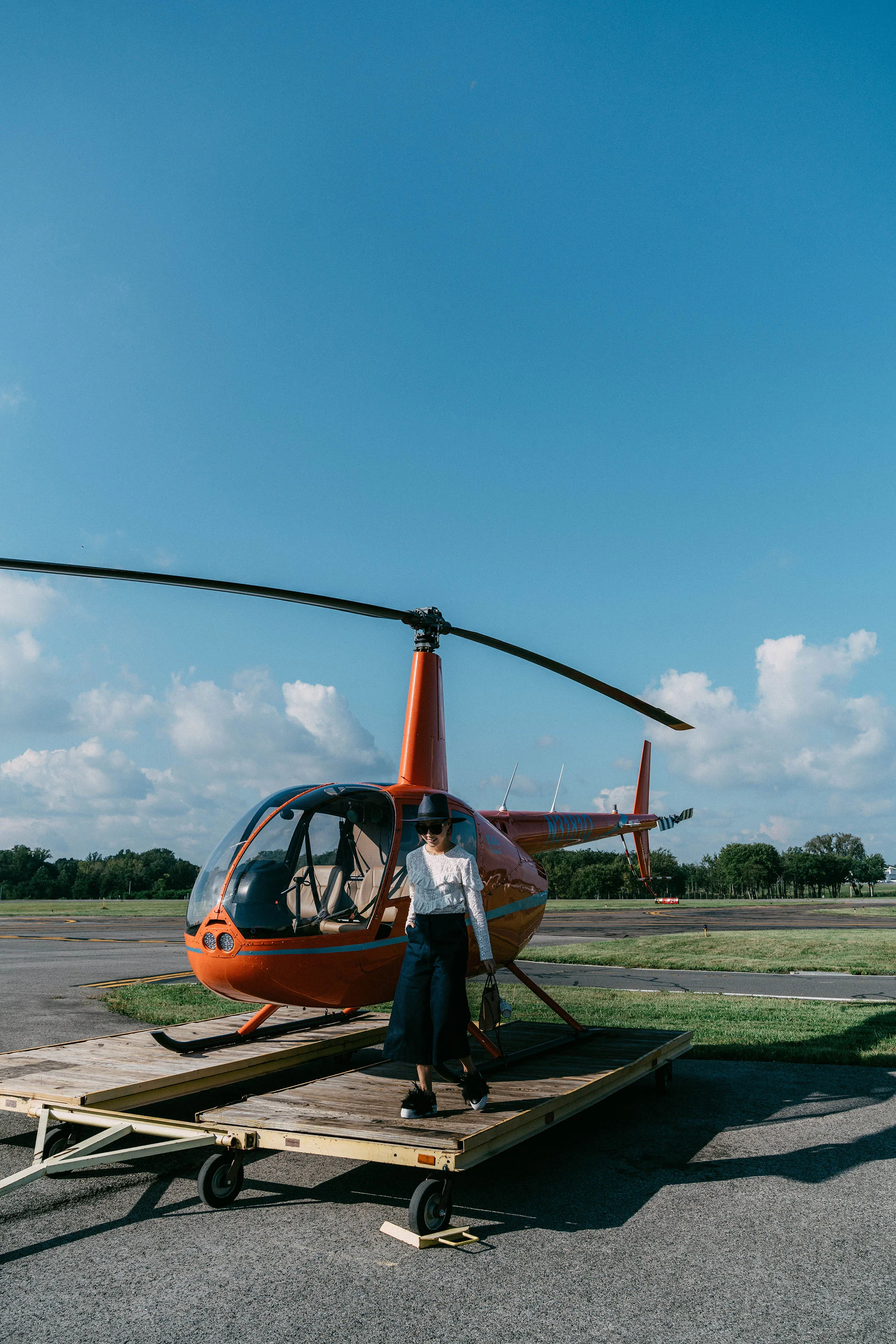 Helicopter ride over Hudson Valley with American Express membership reward points