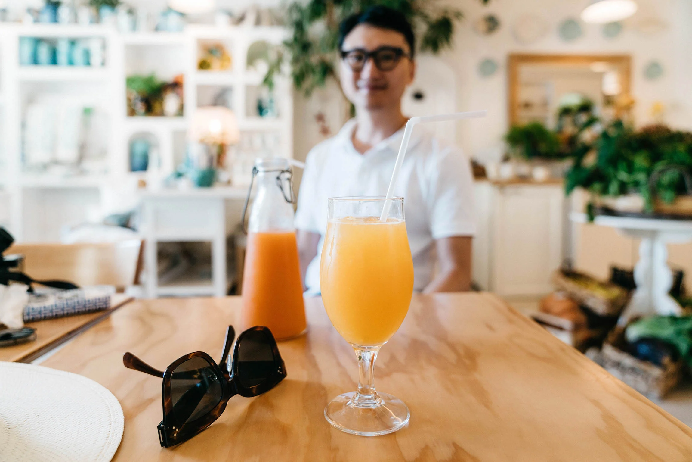Fresh juice break at Casa e Bottega