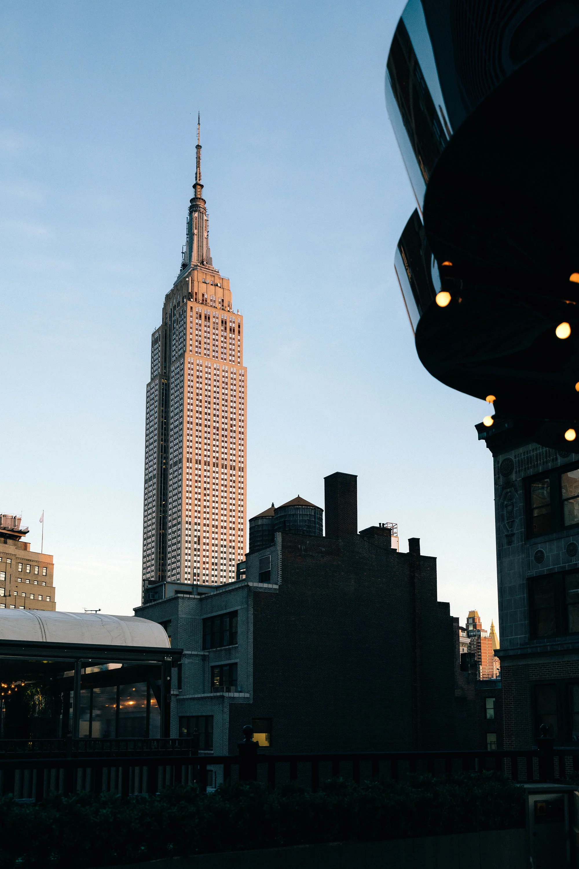 Views from the rooftop of Moxy Hotel