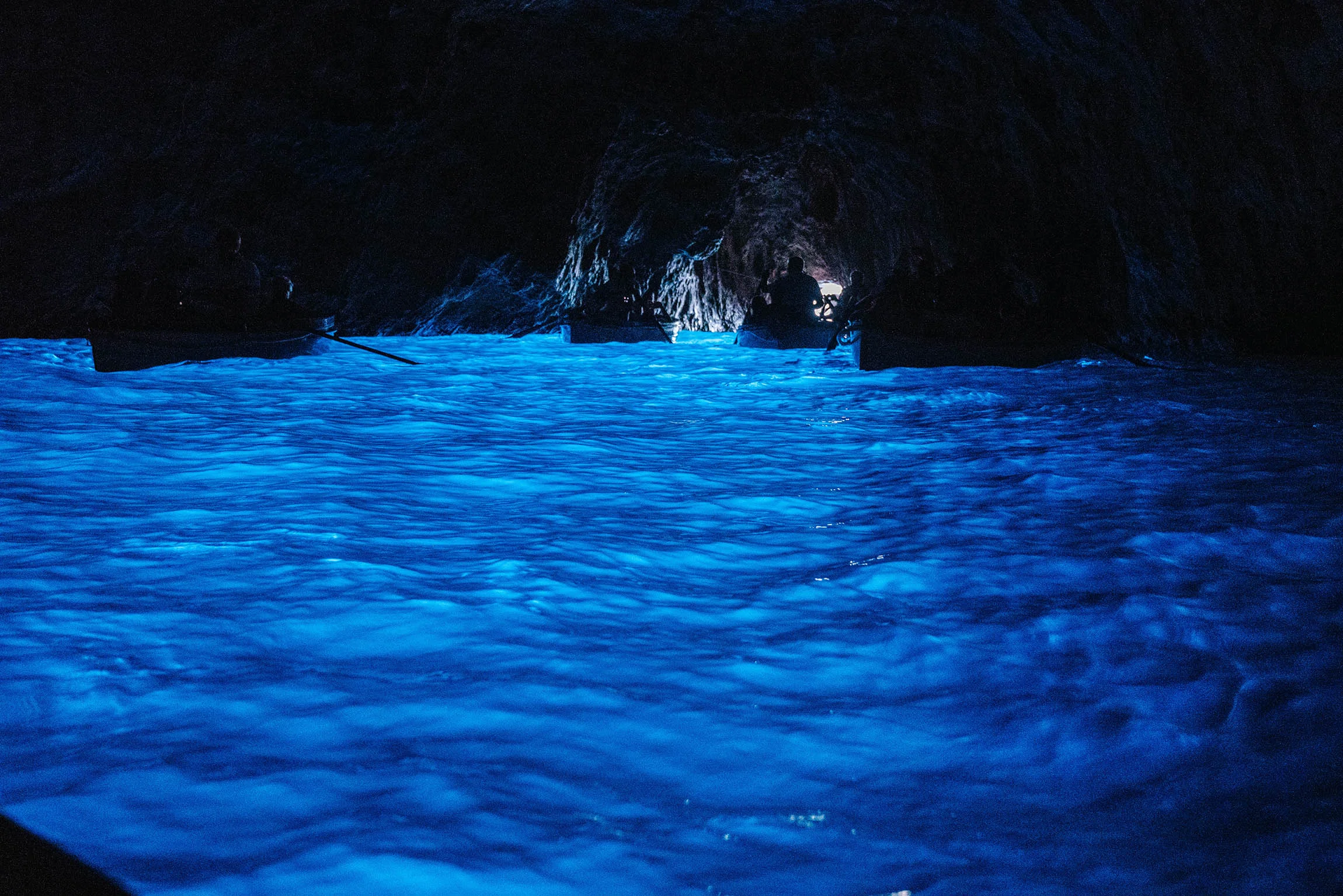 Inside the sea cave