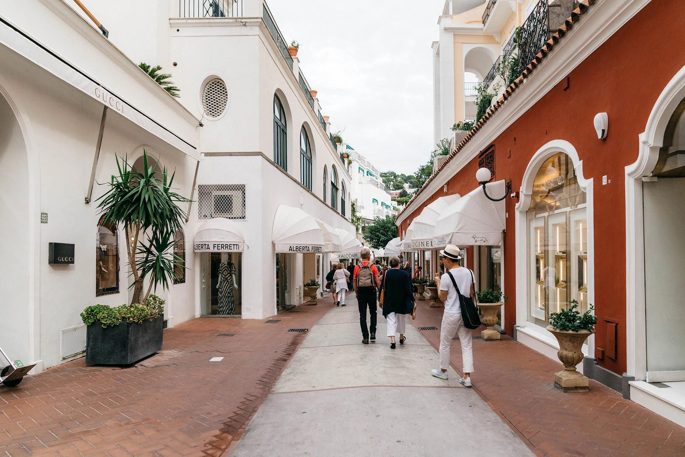 Streets dedicated to luxury shopping