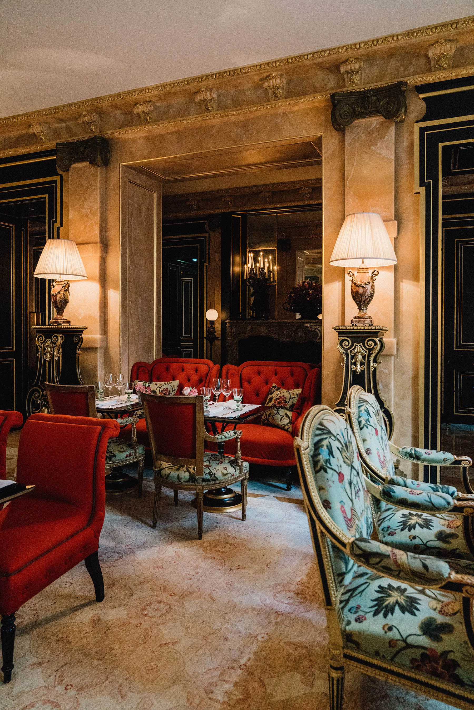 Dinner at La Pagode De Cos at La Reserve Paris