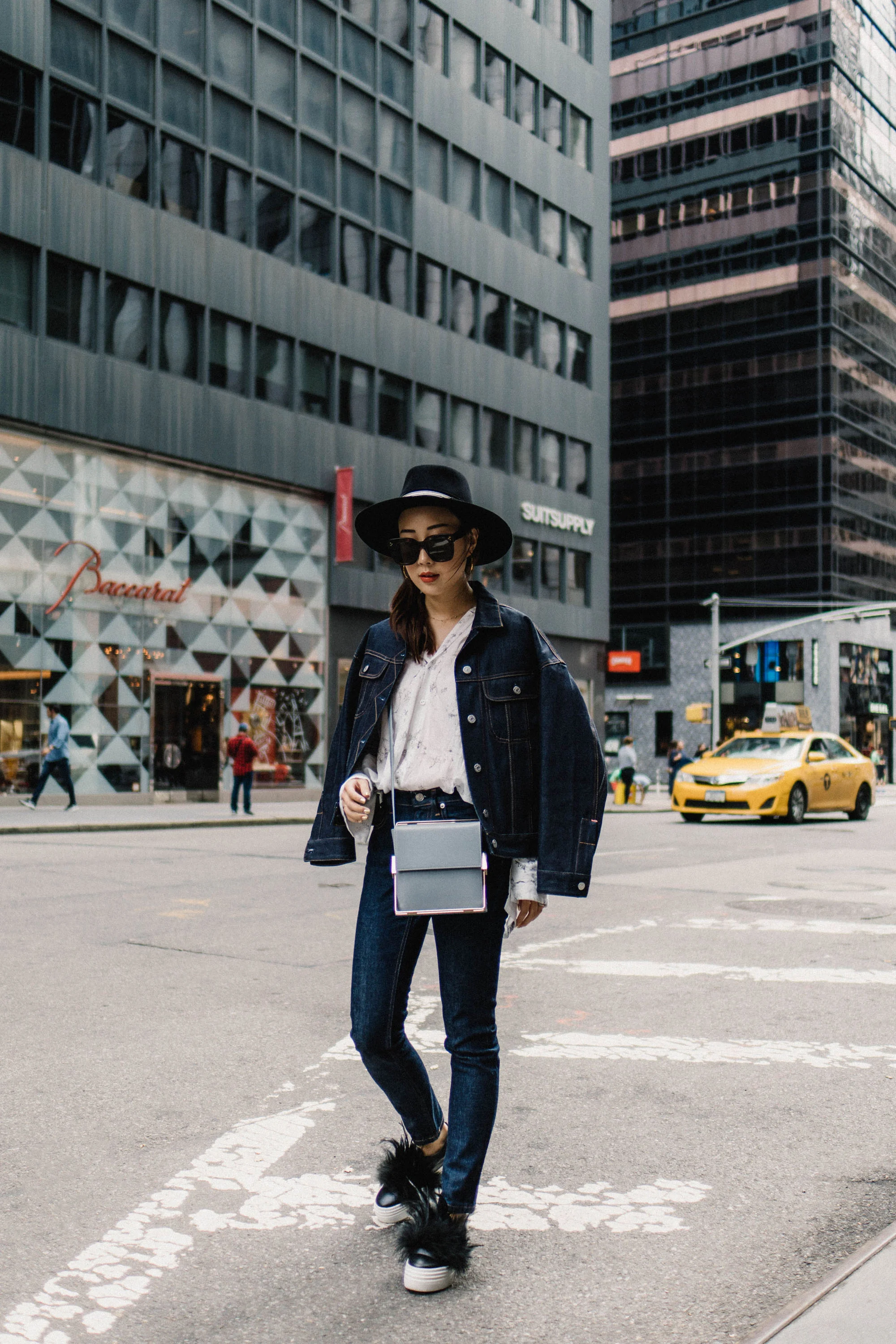 Acne Studios Jacket, Pas de Calais Top, Everlane Denim , Lautem Bag , Here/Now Shoes