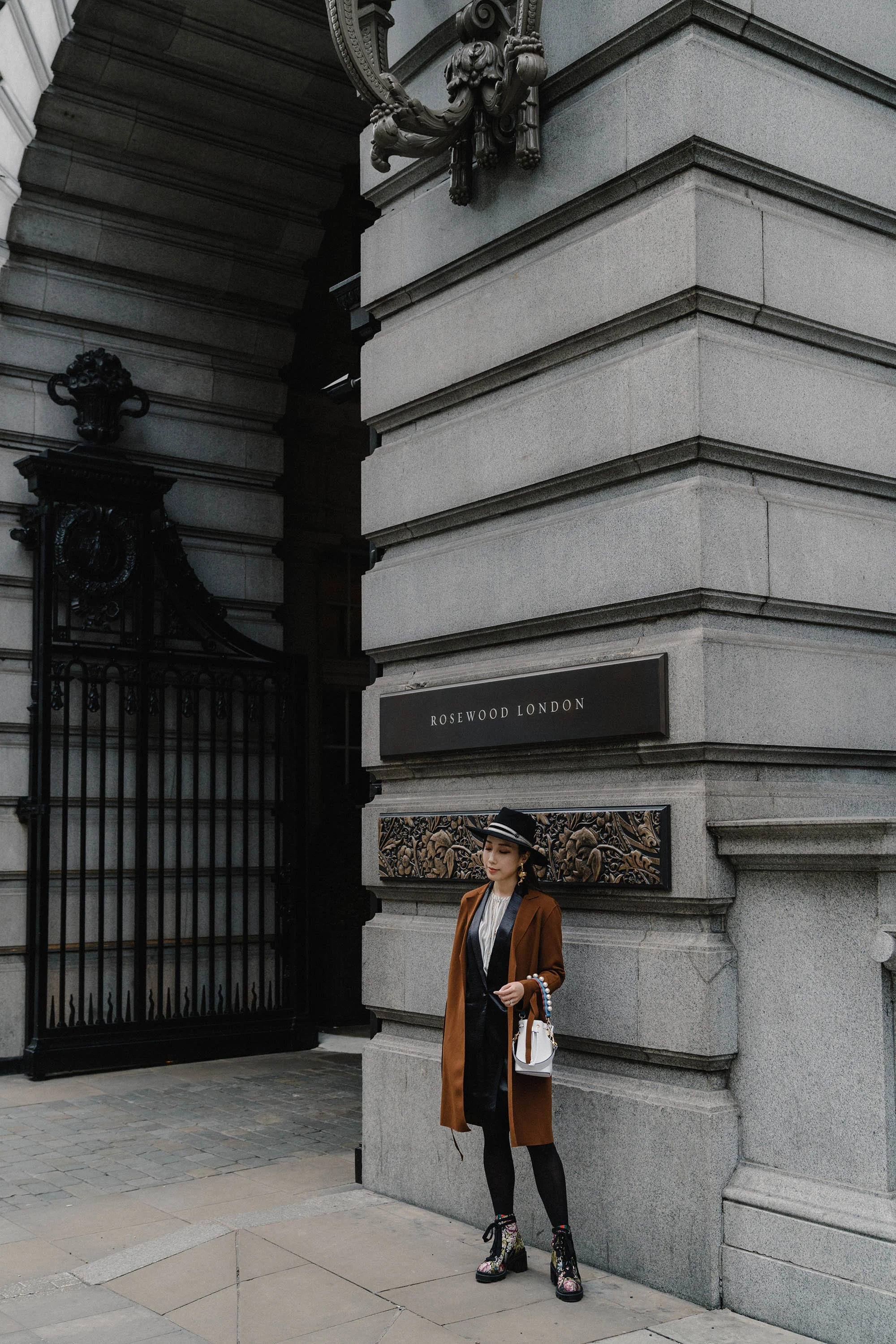 Petite Studio Jacket , ba&sh Jacket , Ulla Johnson Top, ba&sh Skirt , Gucci Boots , Fendi Bag